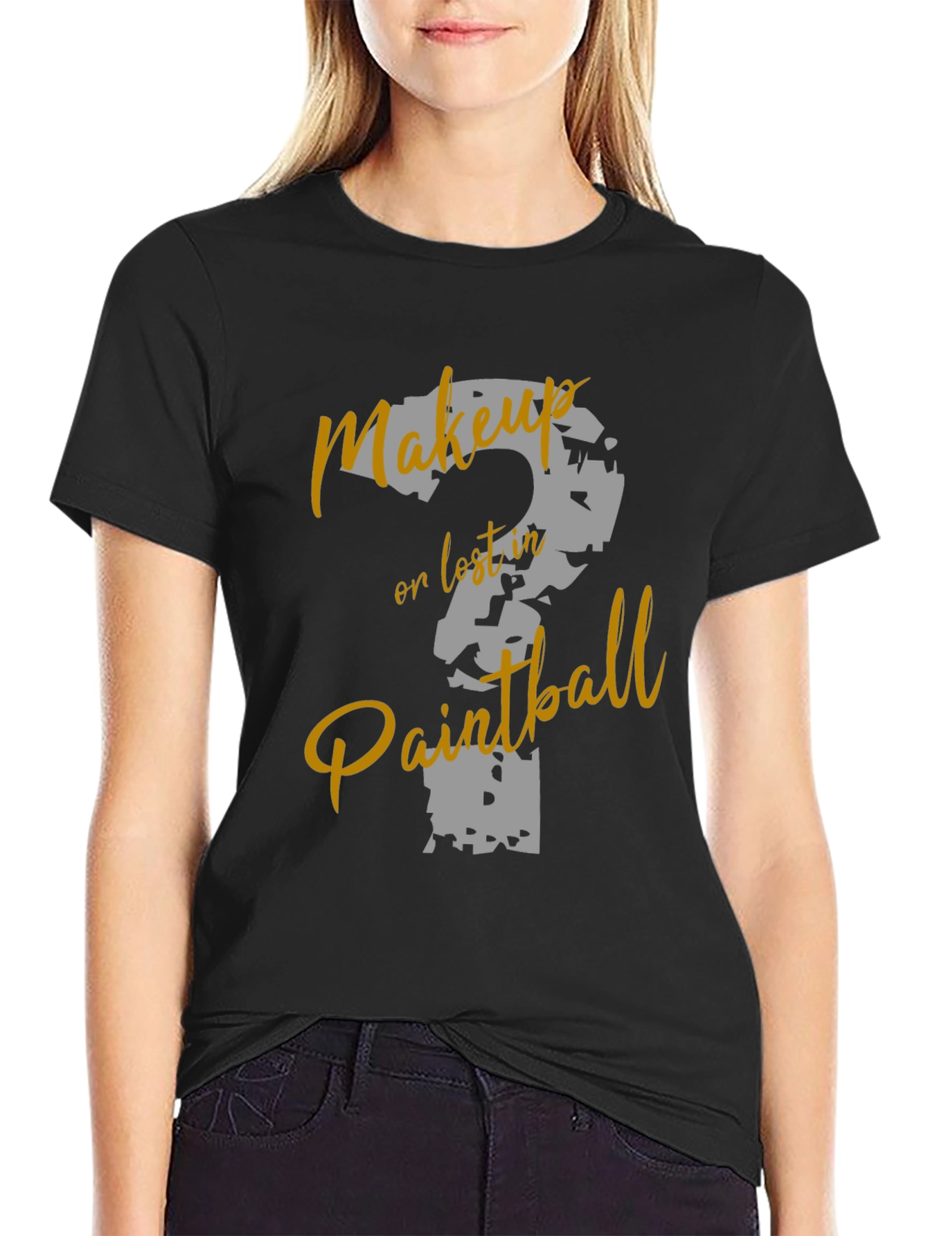 Makeup or Paintball T-Shirt