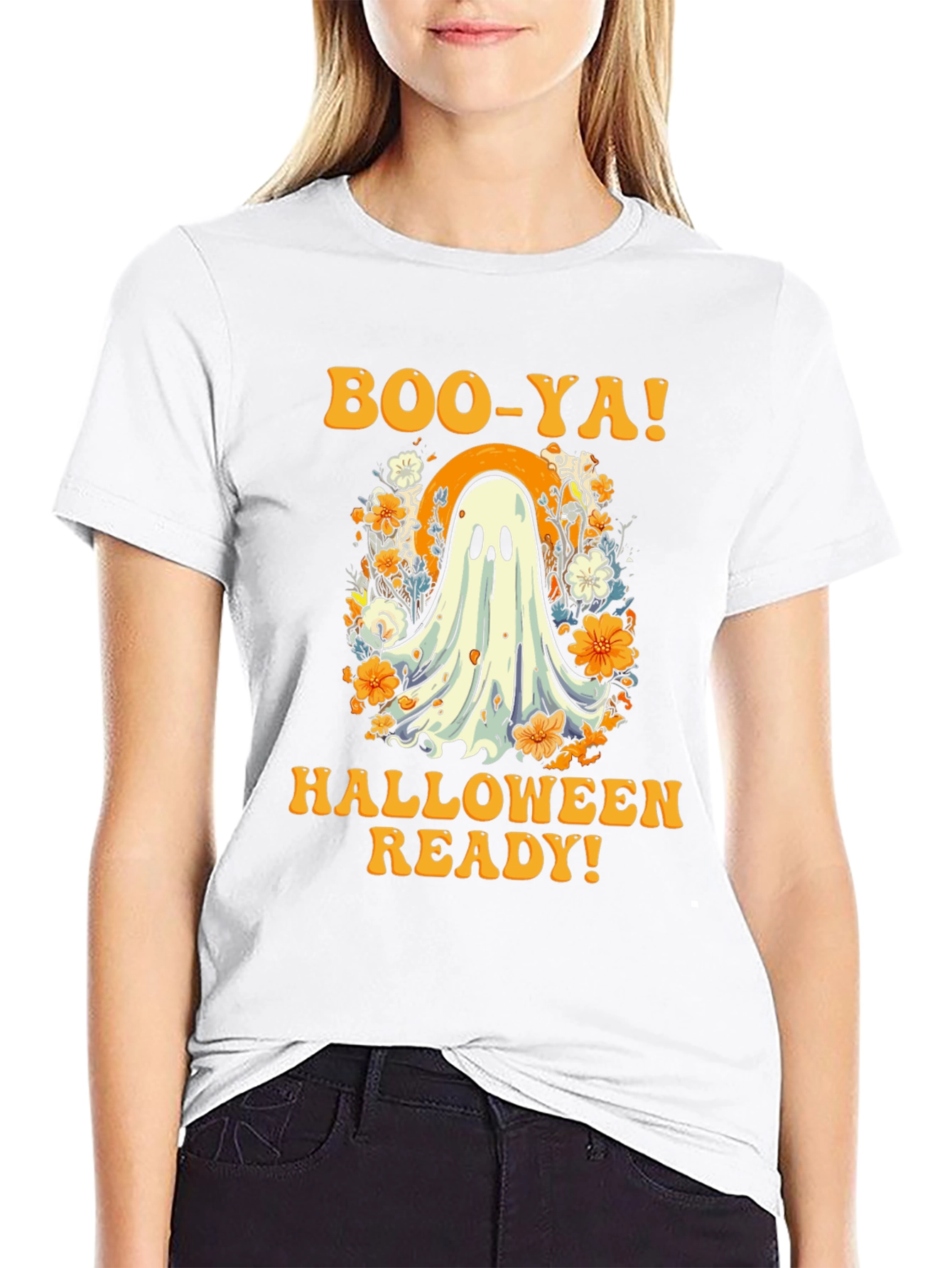 Boo-Ya! Halloween Ready Ghost T-Shirt
