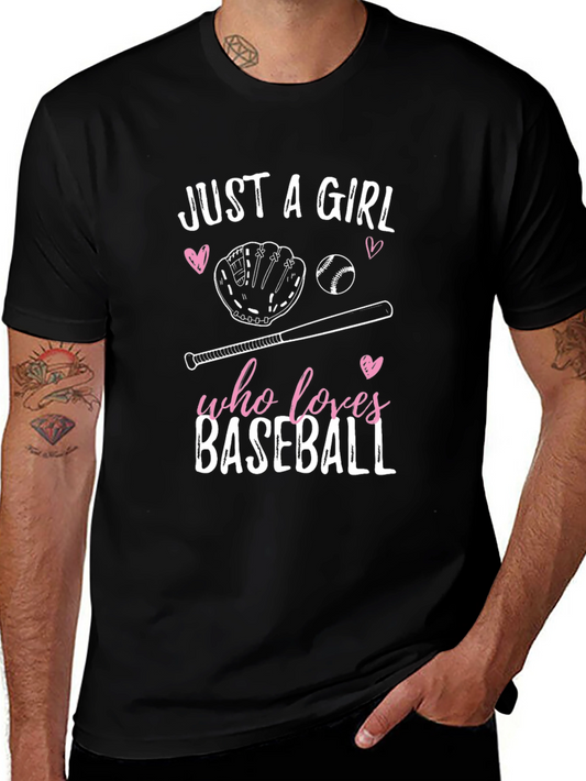 Baseball Girl Graphic Tee - Sporty & Stylish