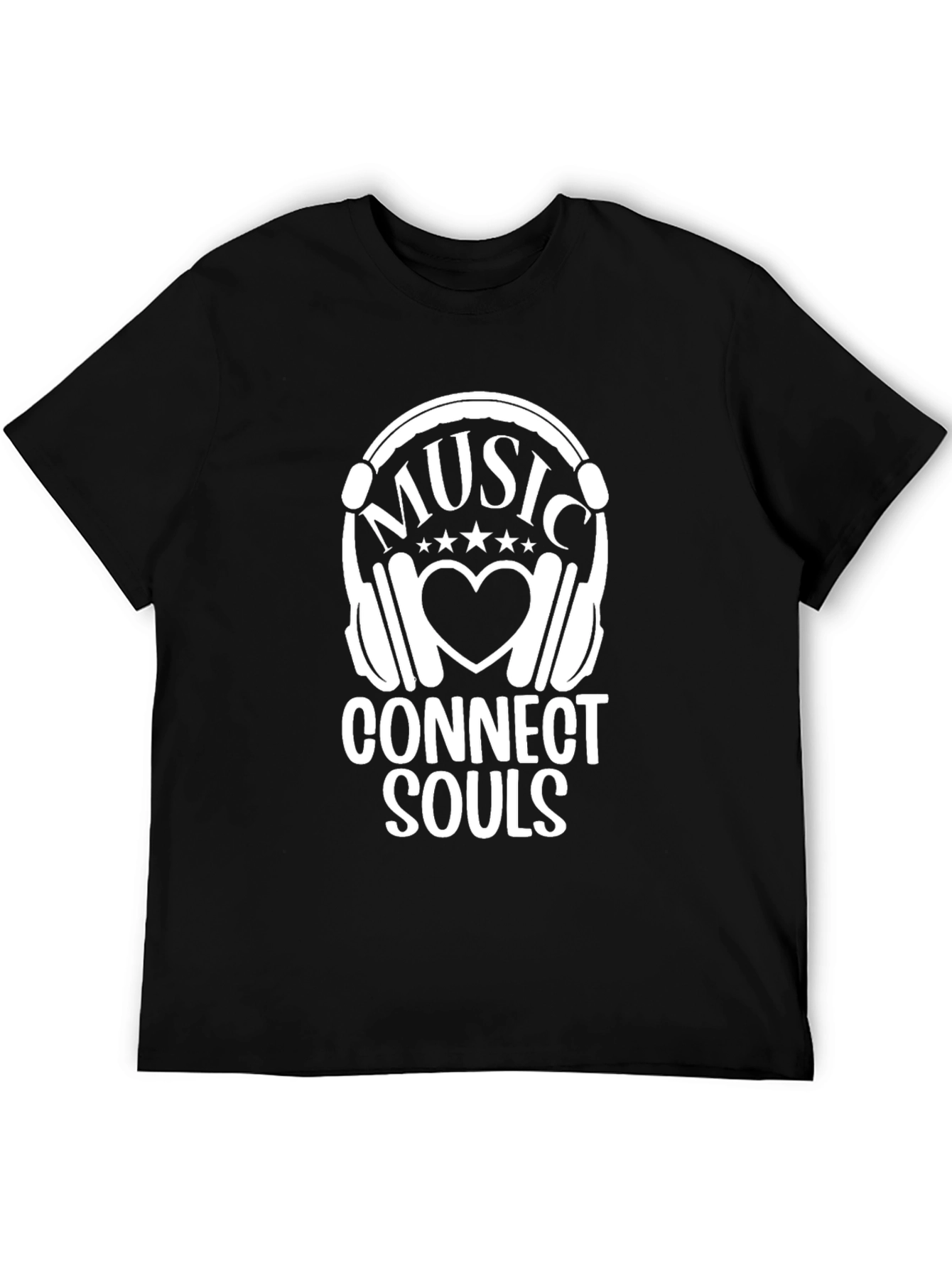 Music Connects Souls Graphic Tee - Black