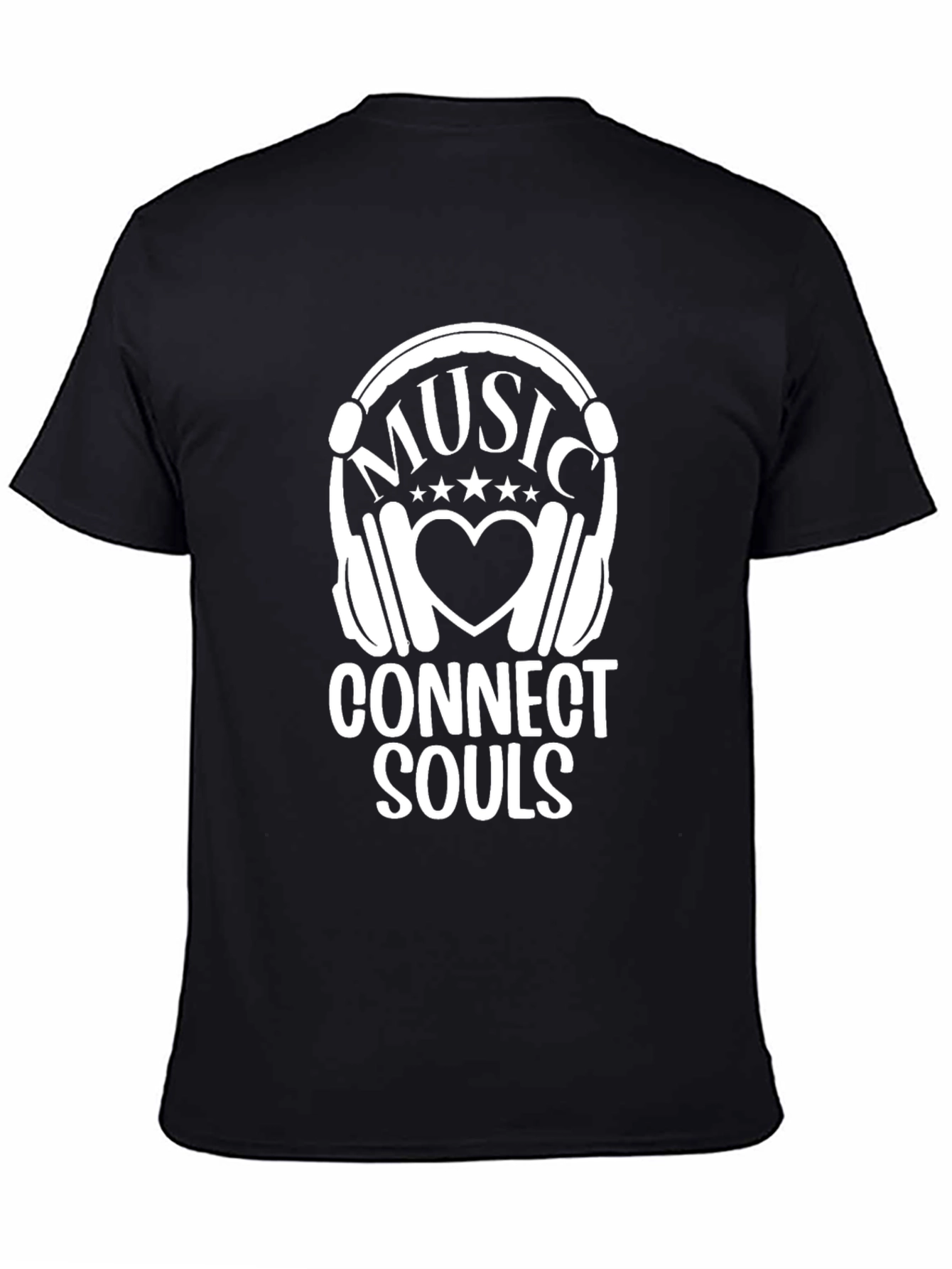 Music Connects Souls Graphic Tee - Black