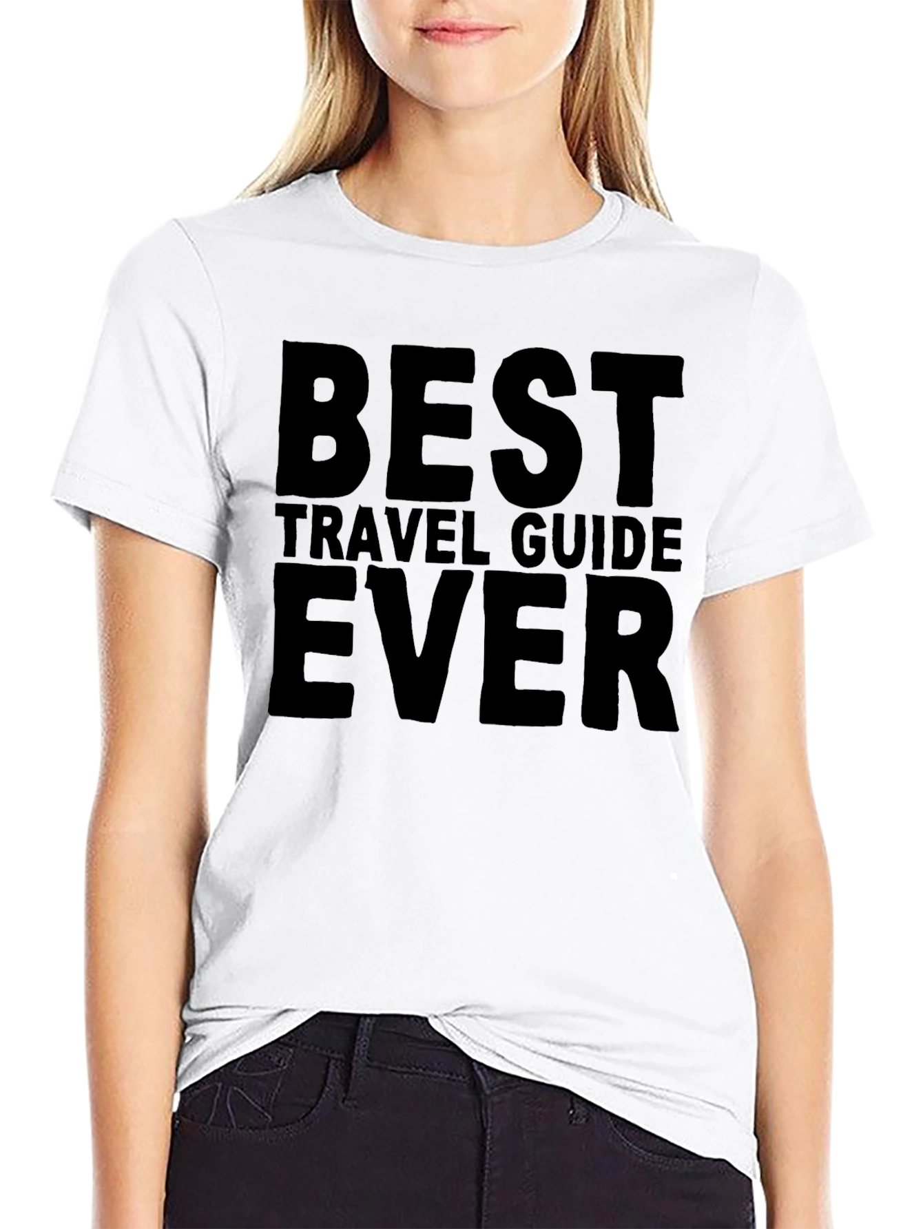Best Travel Guide Ever Black T-Shirt