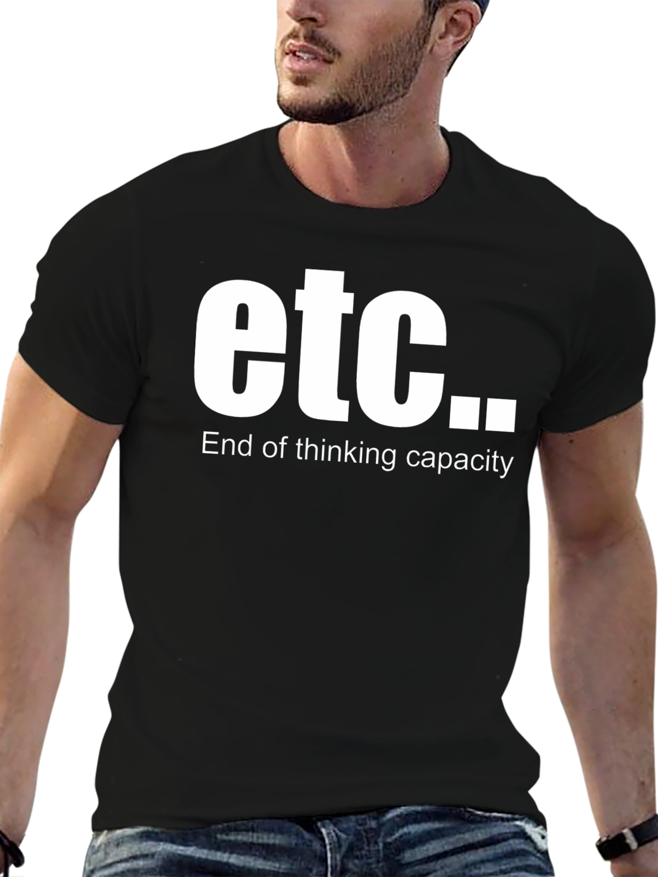 Etc. End of Thinking Capacity Black T-Shirt