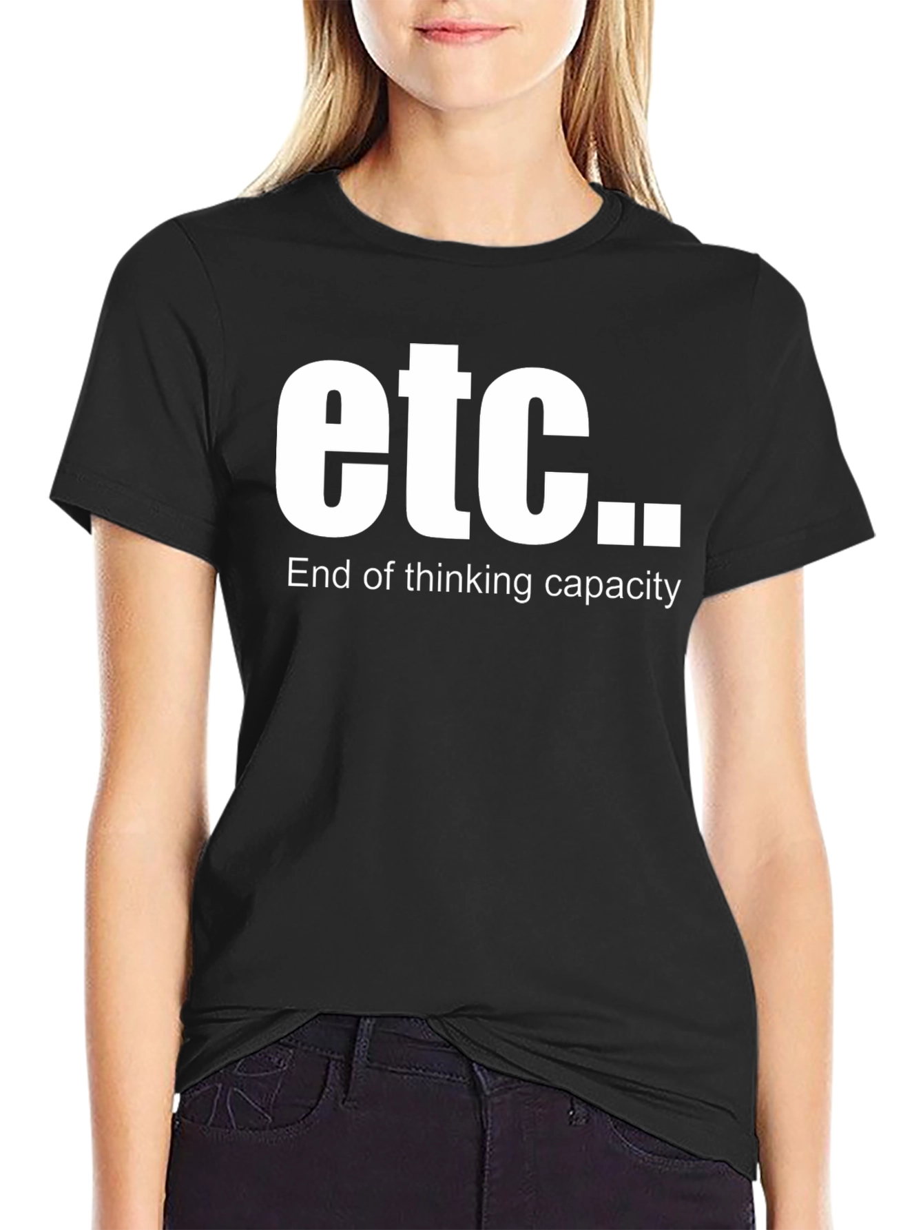 Etc. End of Thinking Capacity Black T-Shirt