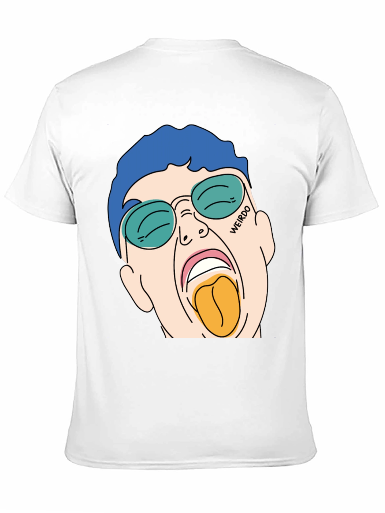 Weirdo Graphic Tee - Black Cotton T-Shirt