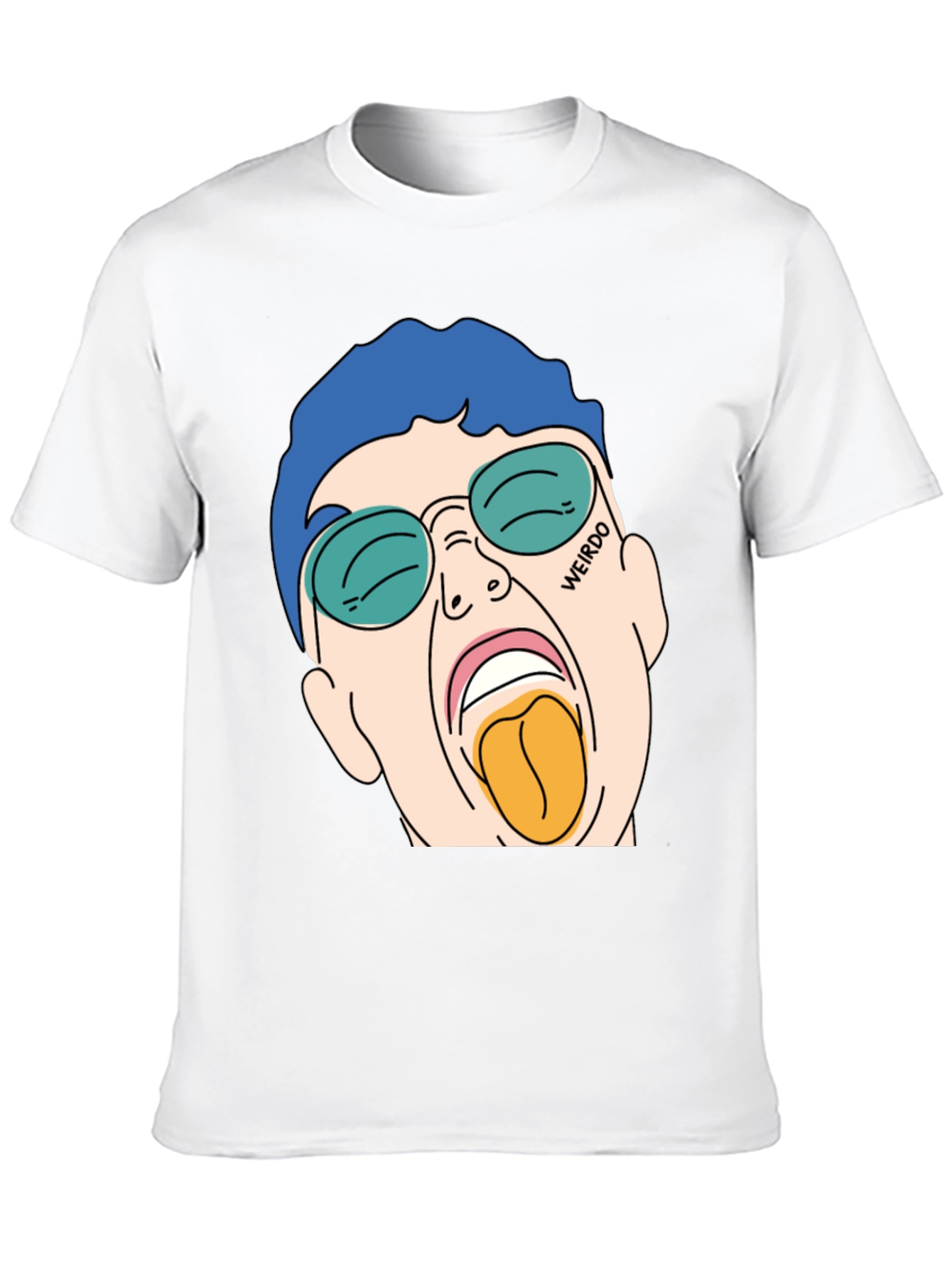 Weirdo Graphic Tee - Black Cotton T-Shirt