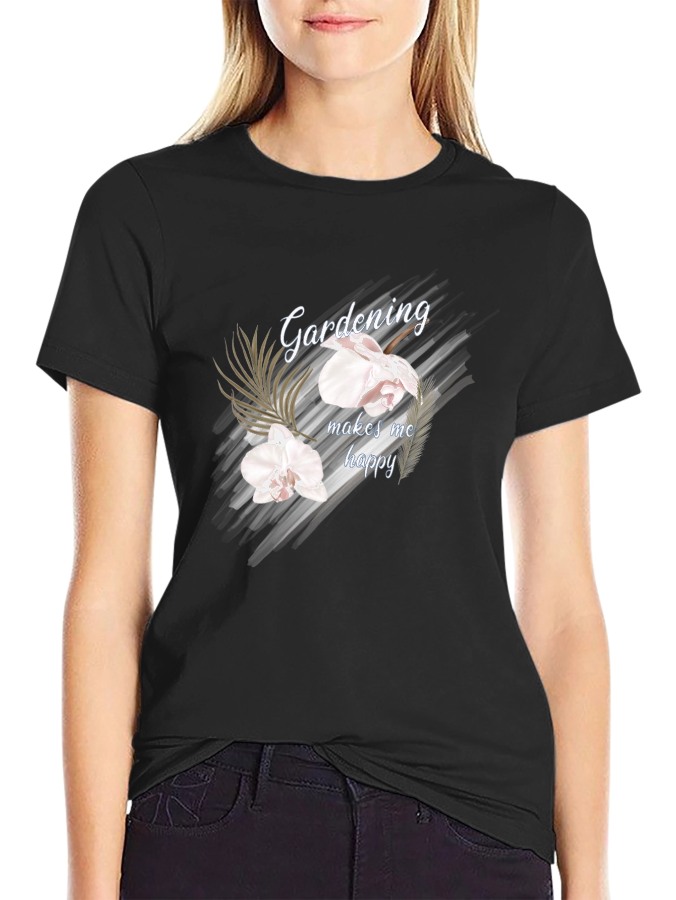 Gardening Makes Me Happy Graphic T-Shirt
