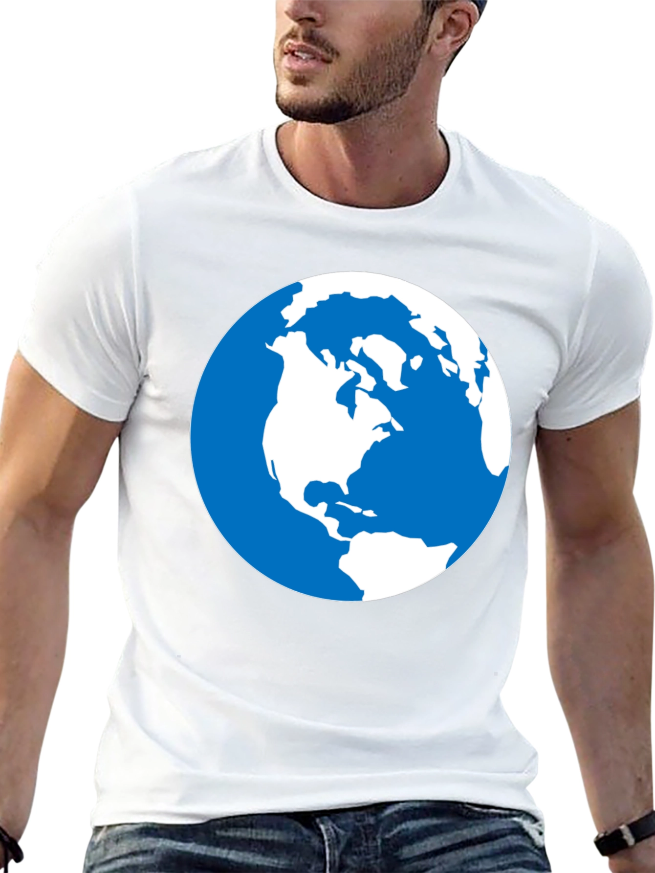 Earth Graphic Black T-Shirt