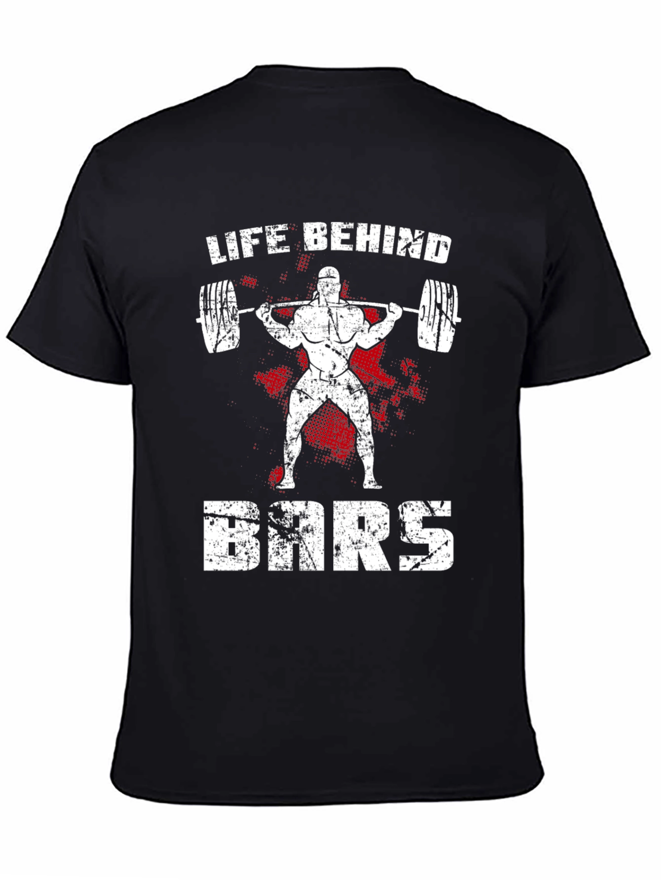 Life Behind Bars Black T-Shirt - Weightlifting Gym Apparel