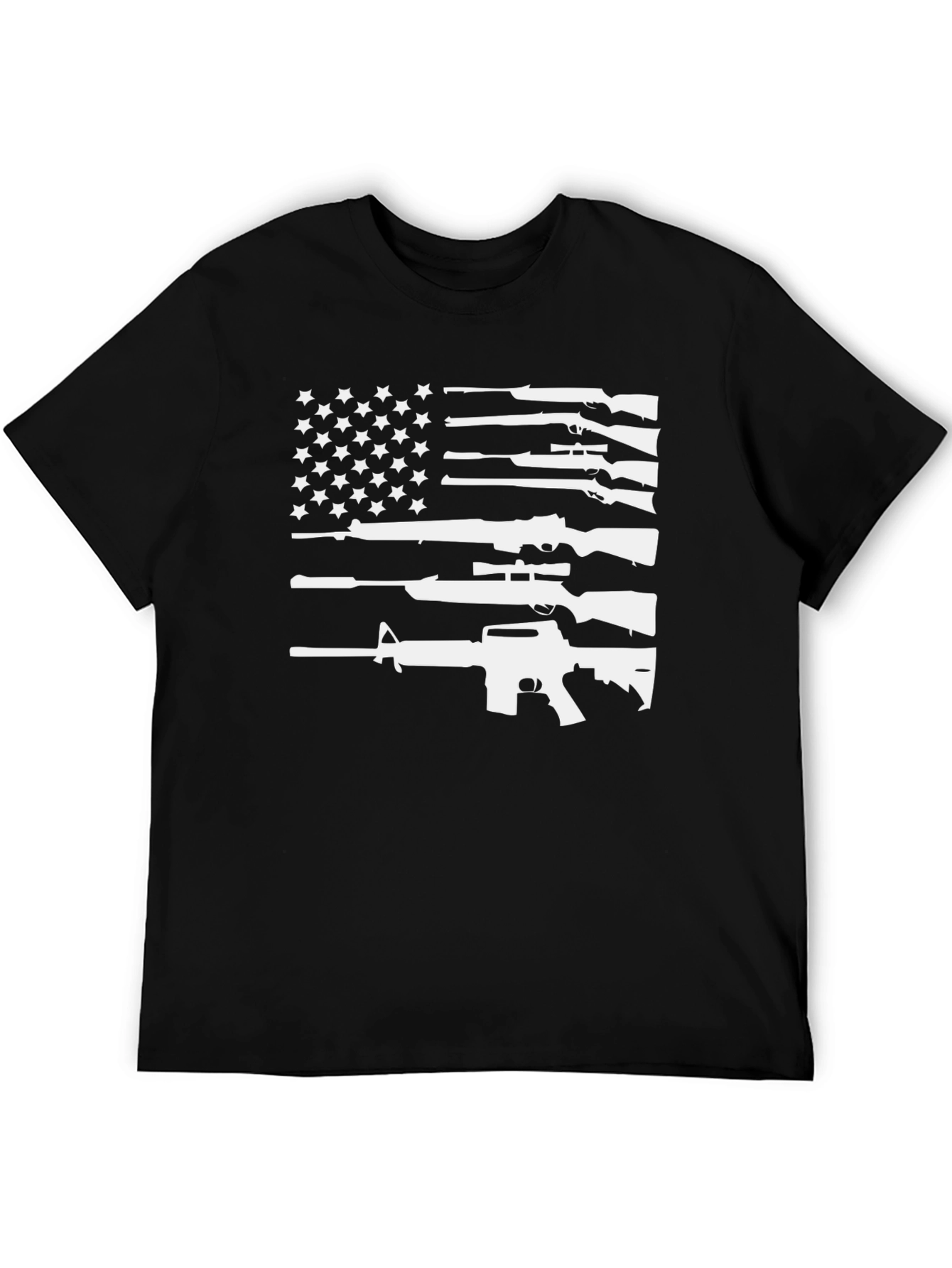 Gun Flag Graphic T-Shirt