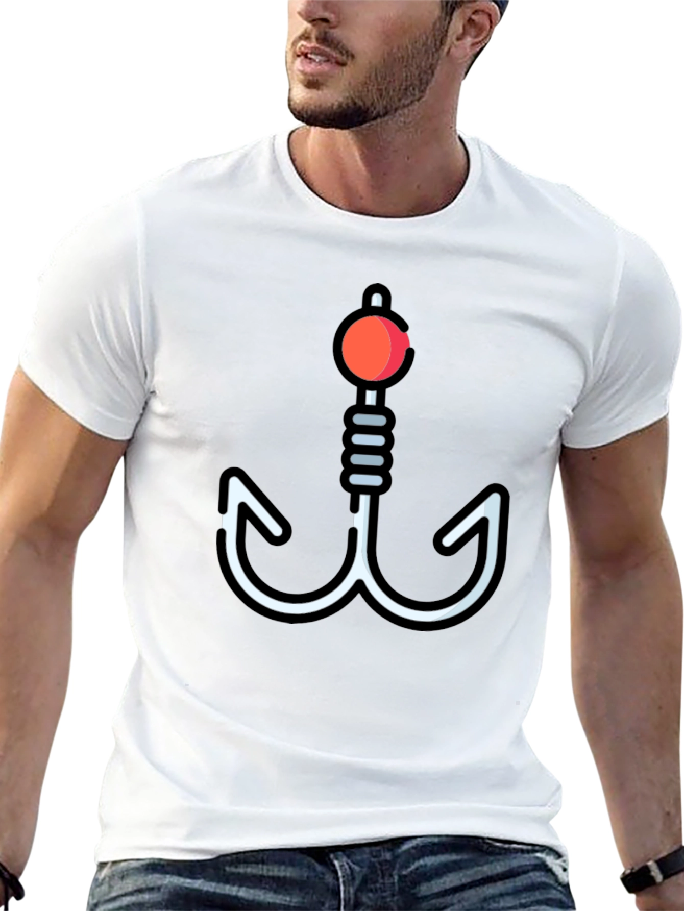 Fishing Hook Graphic T-Shirt - Anglers Delight
