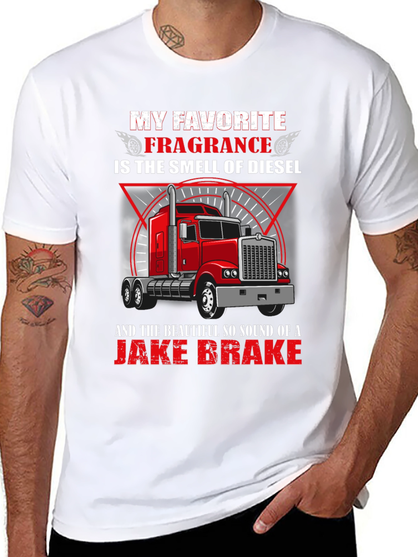 Diesel Smell T-Shirt - Jake Brake Trucker Tee