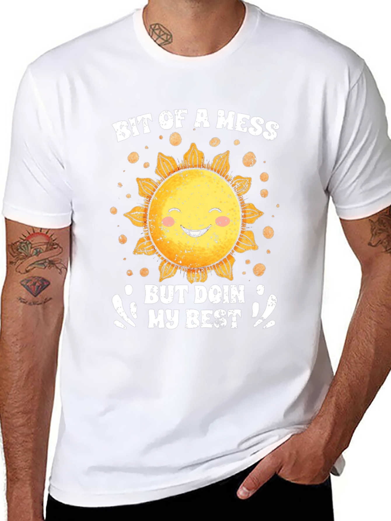 Bit of a Mess Sunflower Graphic Tee