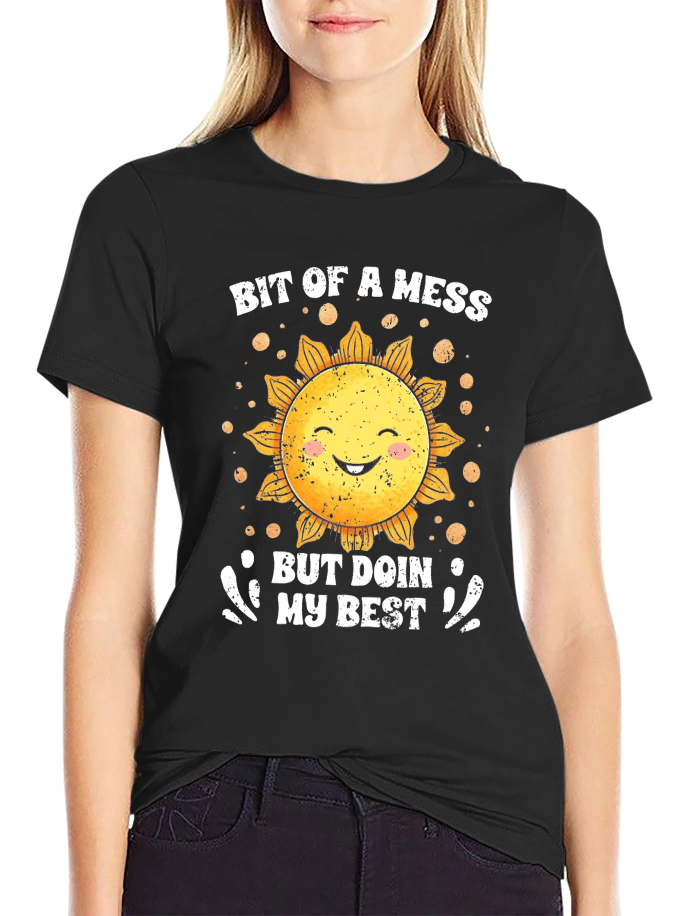 Bit of a Mess Sunflower Graphic Tee