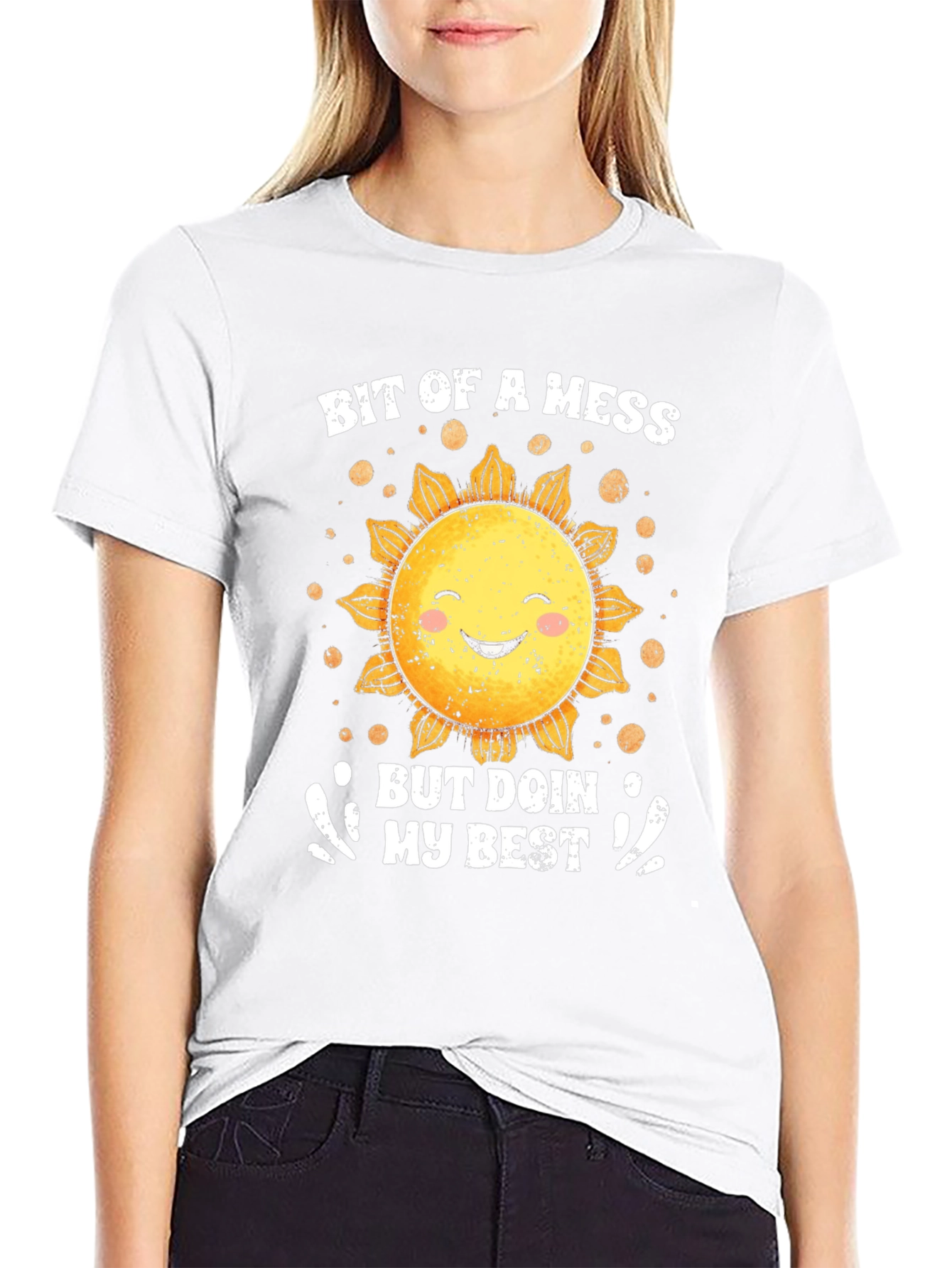 Bit of a Mess Sunflower Graphic Tee