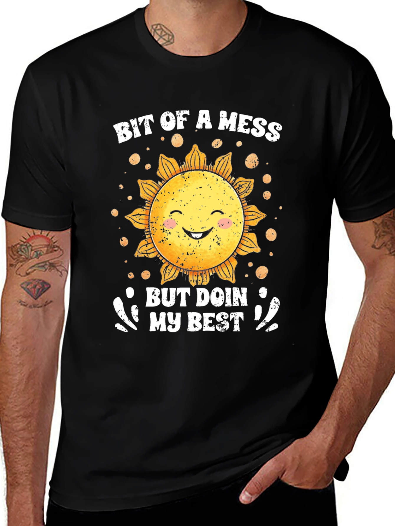 Bit of a Mess Sunflower Graphic Tee