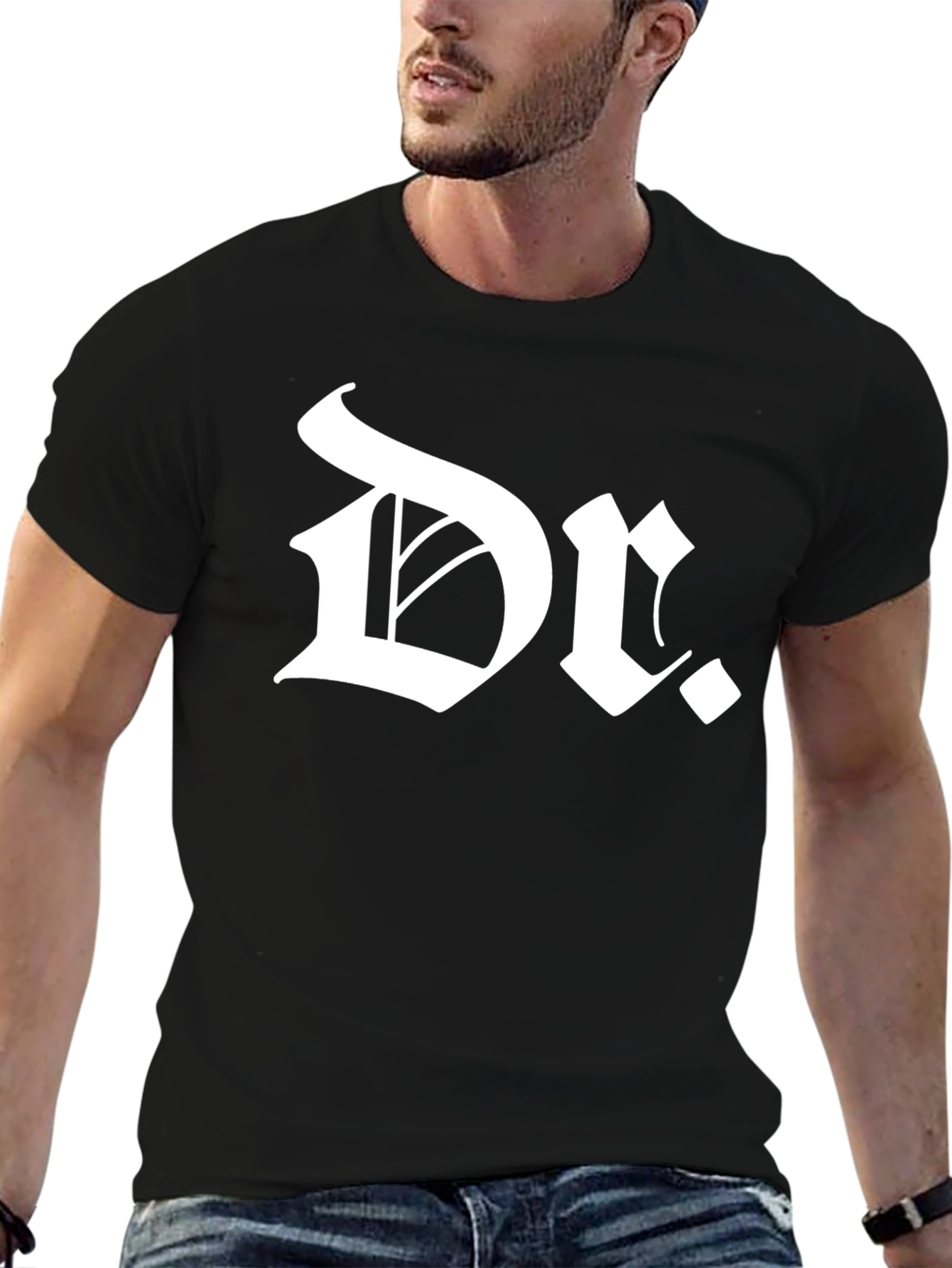 Dr. T-Shirt - Old English Font Black Tee