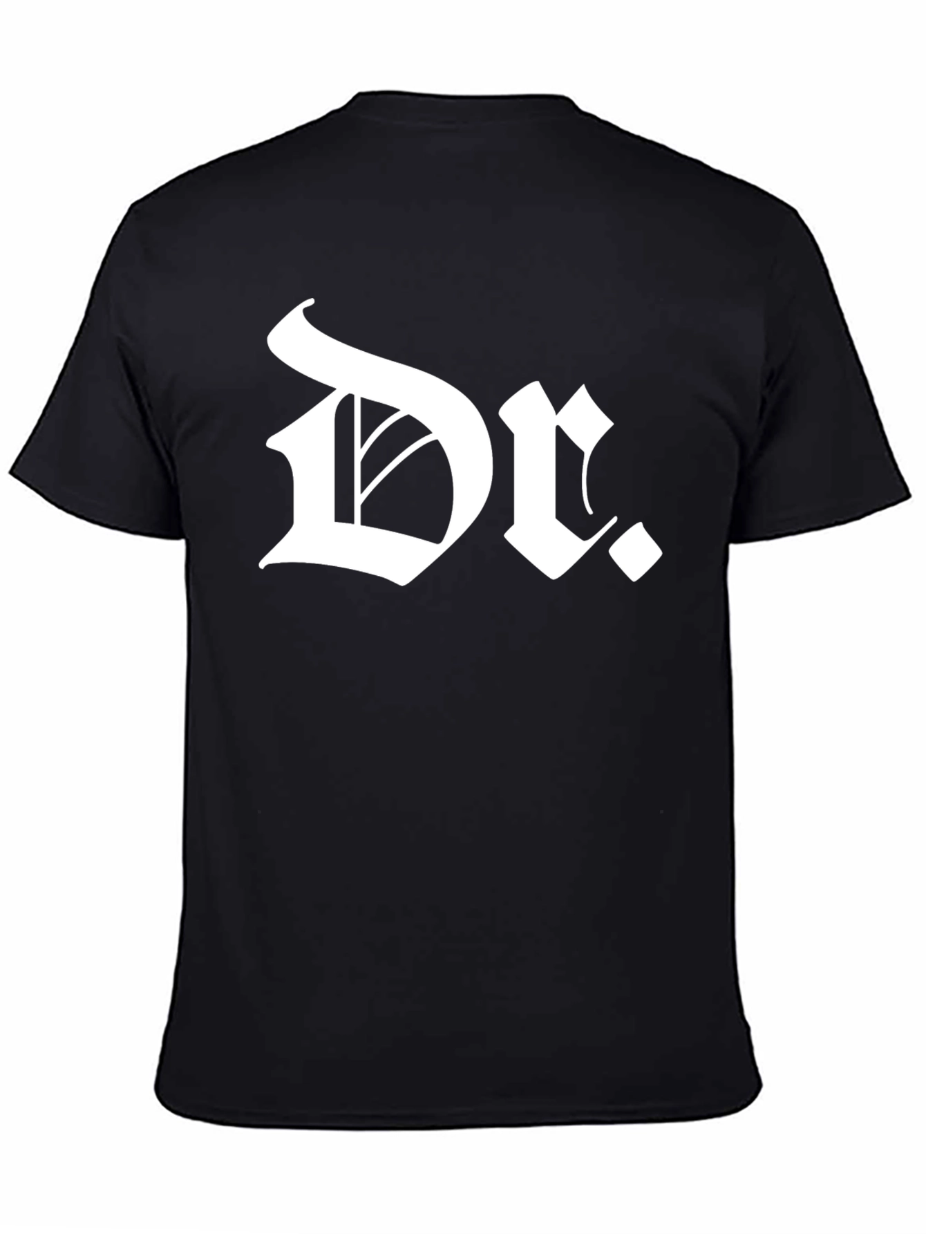 Dr. T-Shirt - Old English Font Black Tee