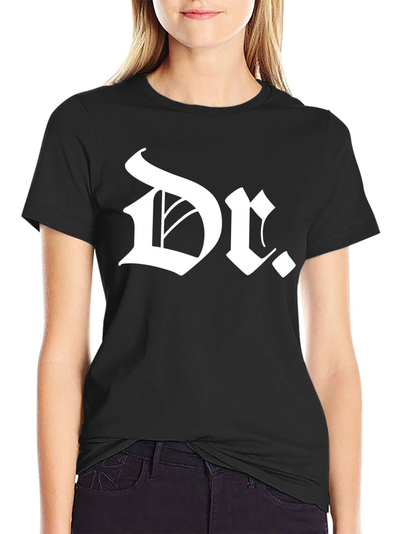 Dr. T-Shirt - Old English Font Black Tee
