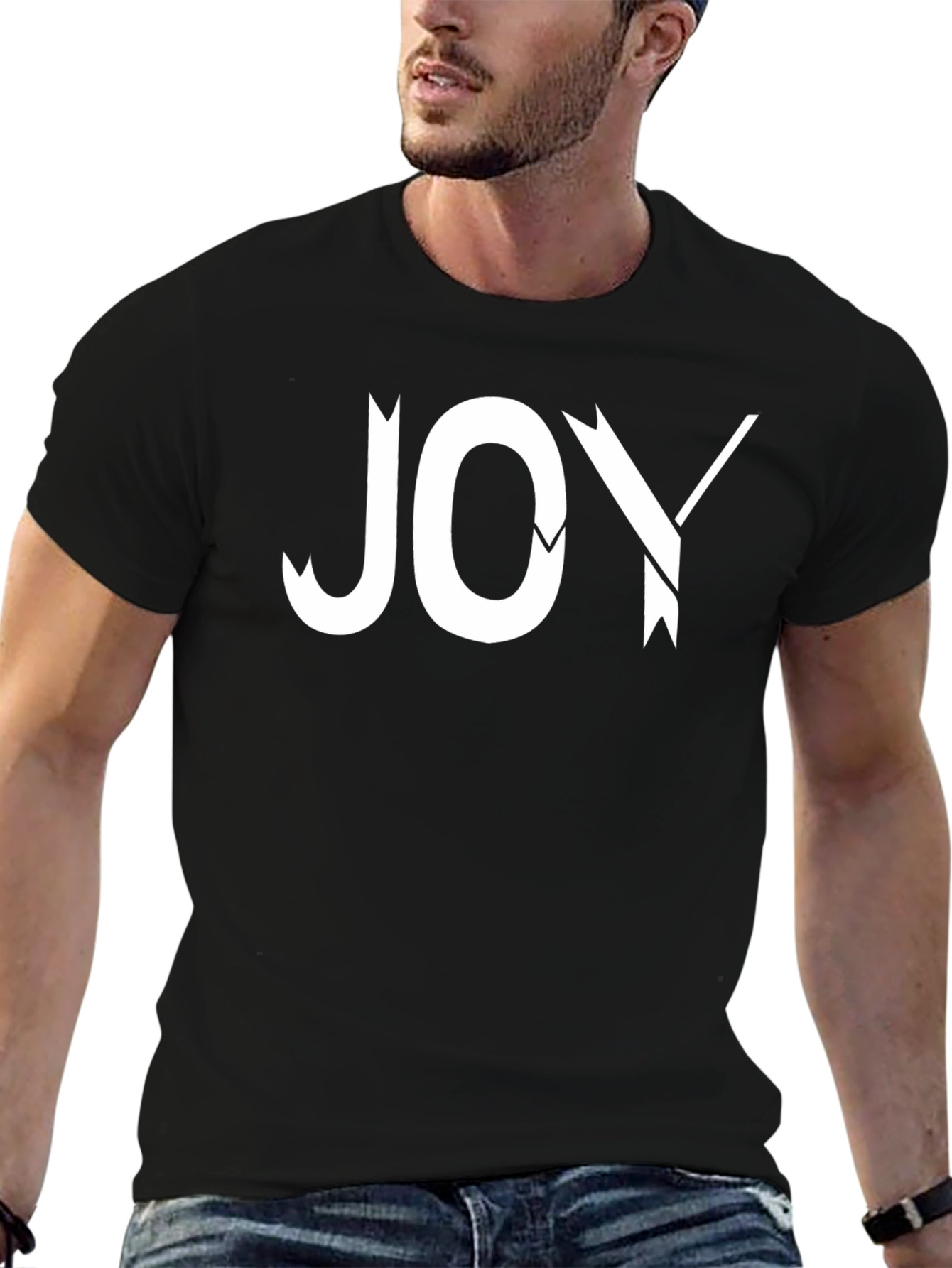 Joy Graphic Tee - Black Short Sleeve T-Shirt