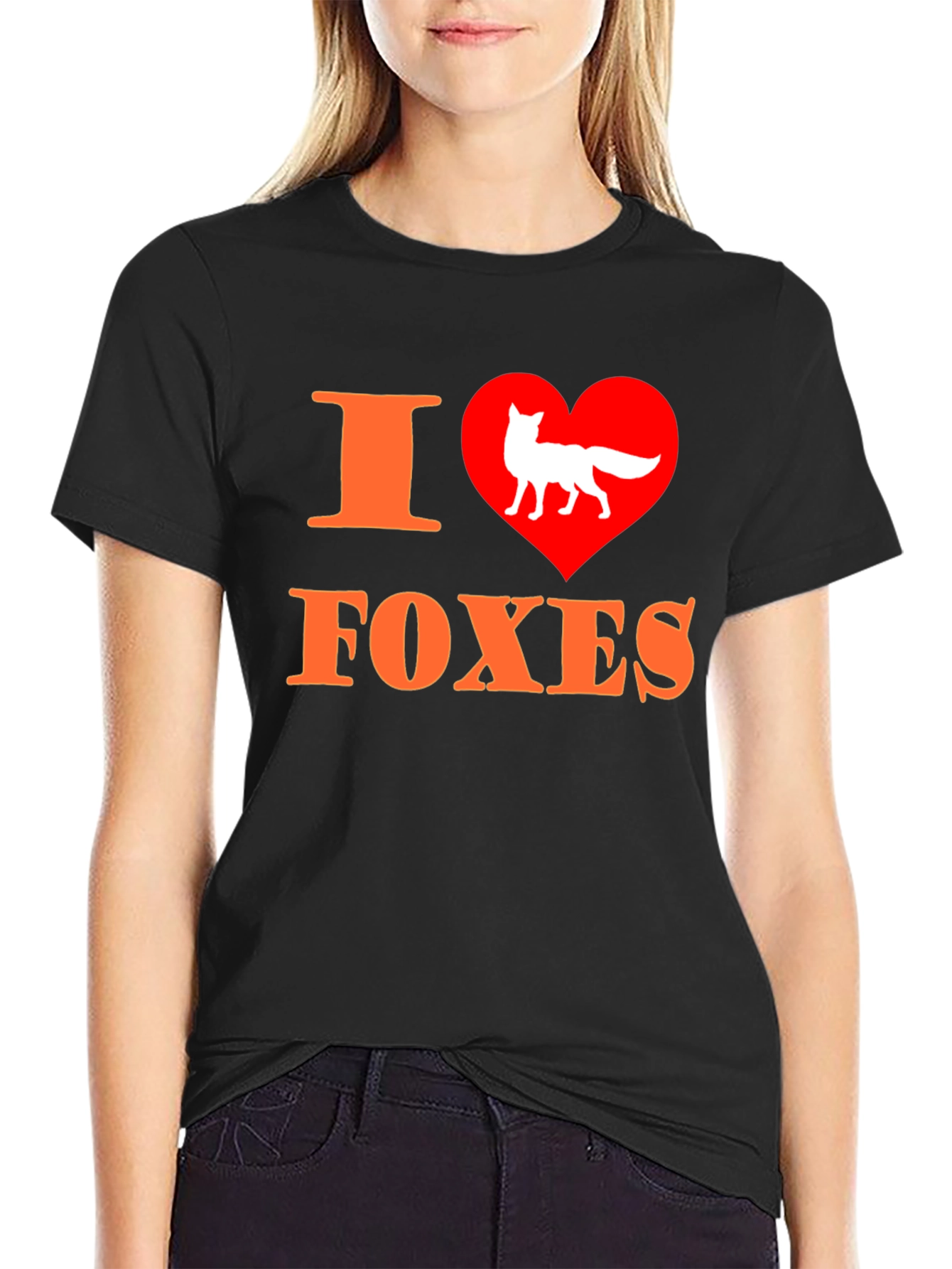 I Heart Foxes Graphic Tee - Animal Lover T-Shirt