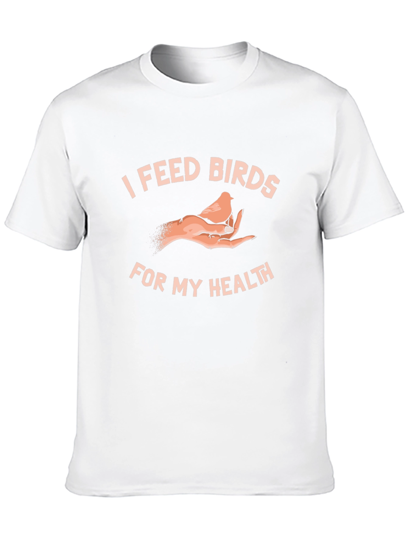 I Feed Birds For My Health Black Tee