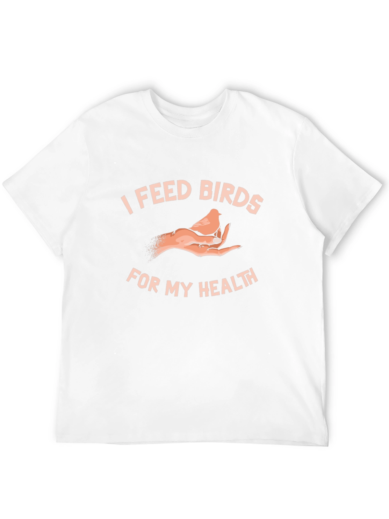 I Feed Birds For My Health Black Tee