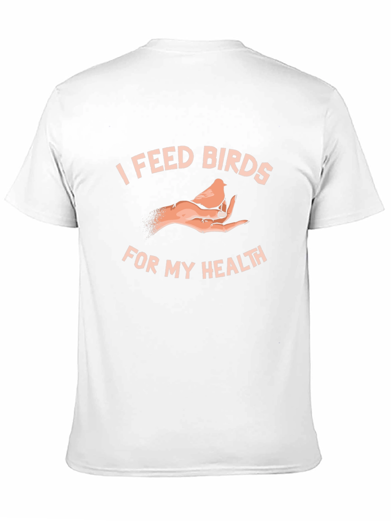I Feed Birds For My Health Black Tee