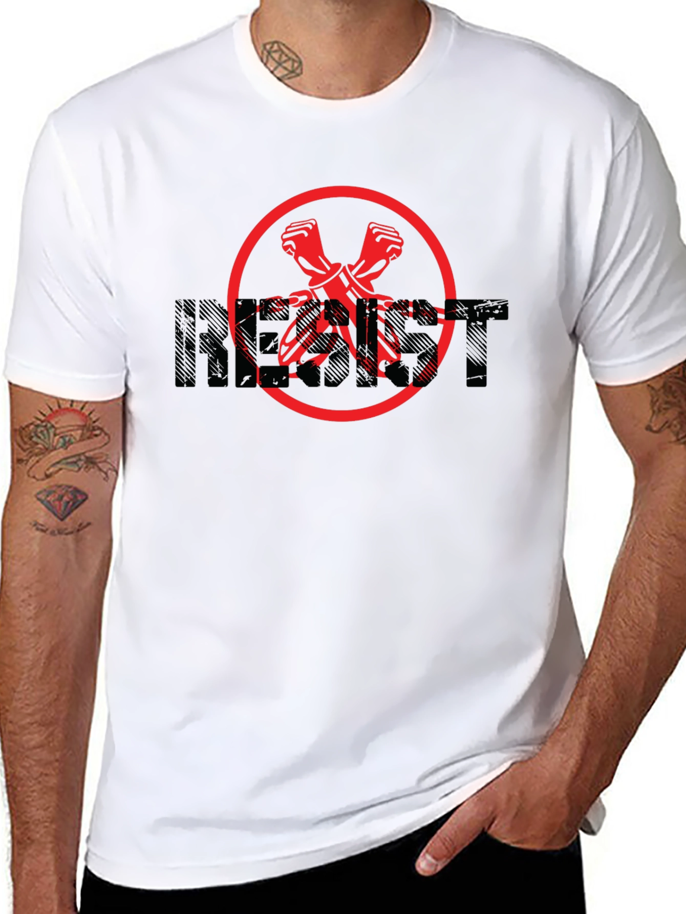 Resist Graphic Tee - Bold Statement T-Shirt