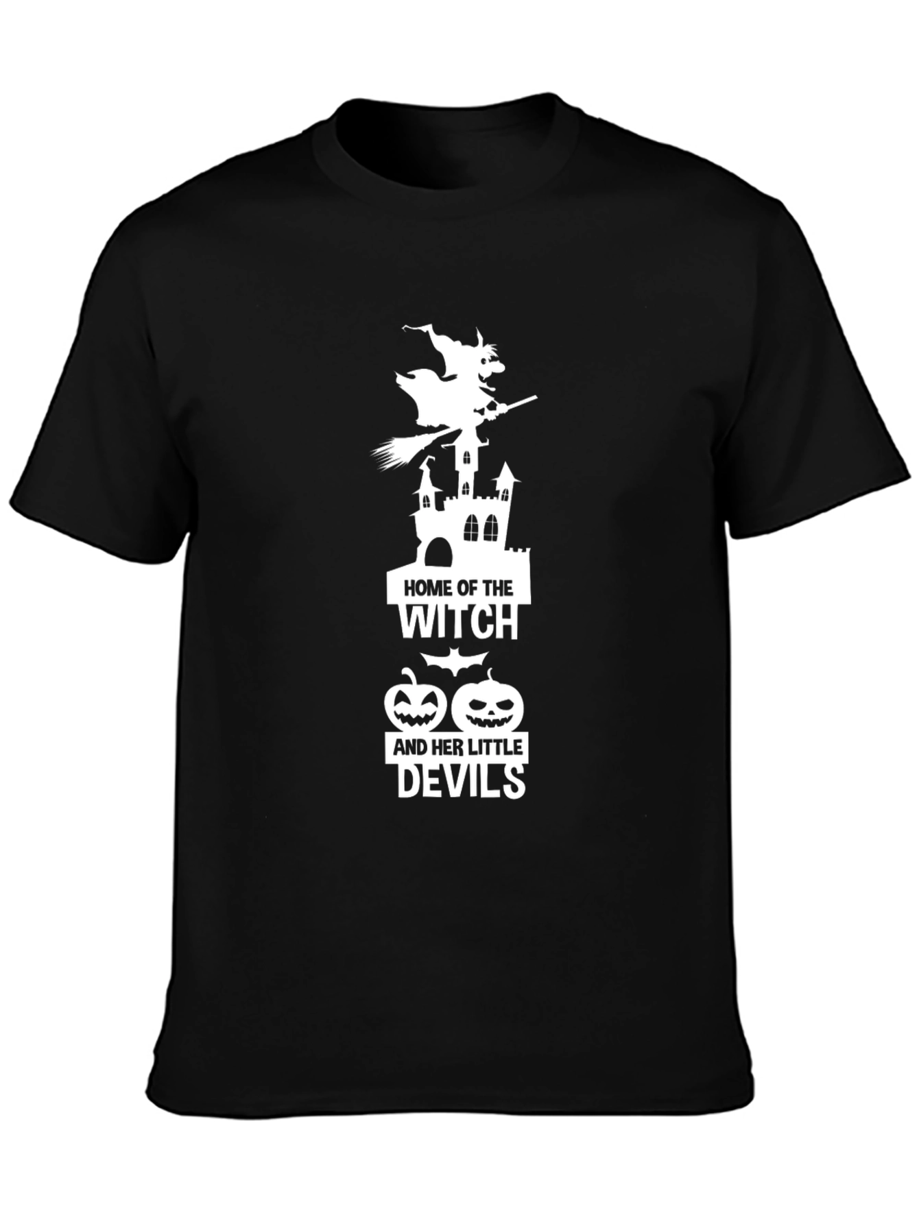 Halloween Witch & Devils Graphic Tee