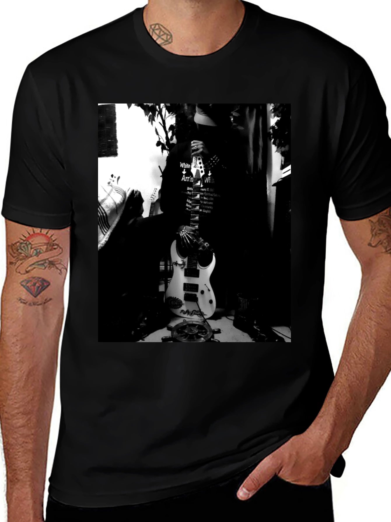 Musician Graphic Black T-Shirt