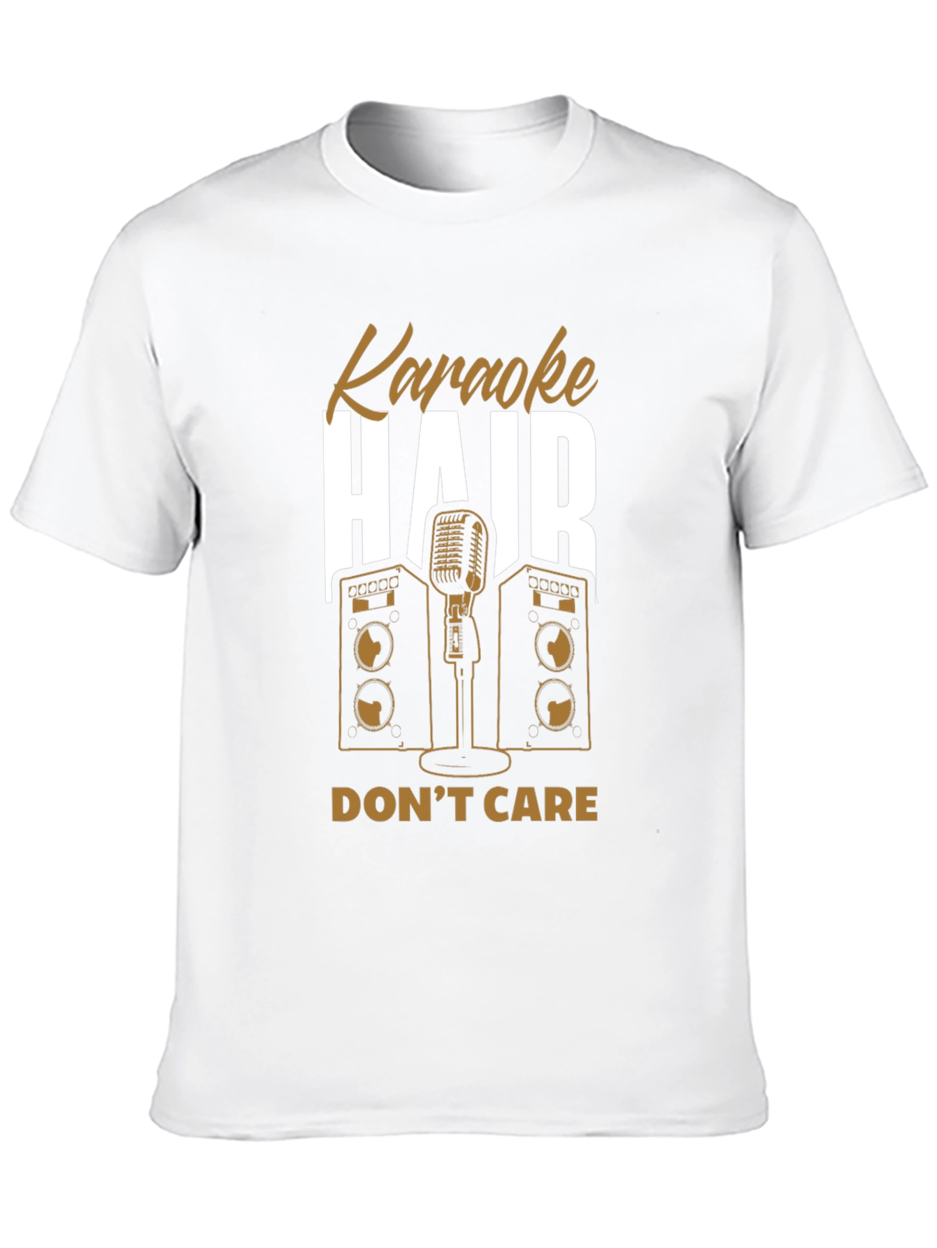 Karaoke Hair Dont Care Graphic Tee
