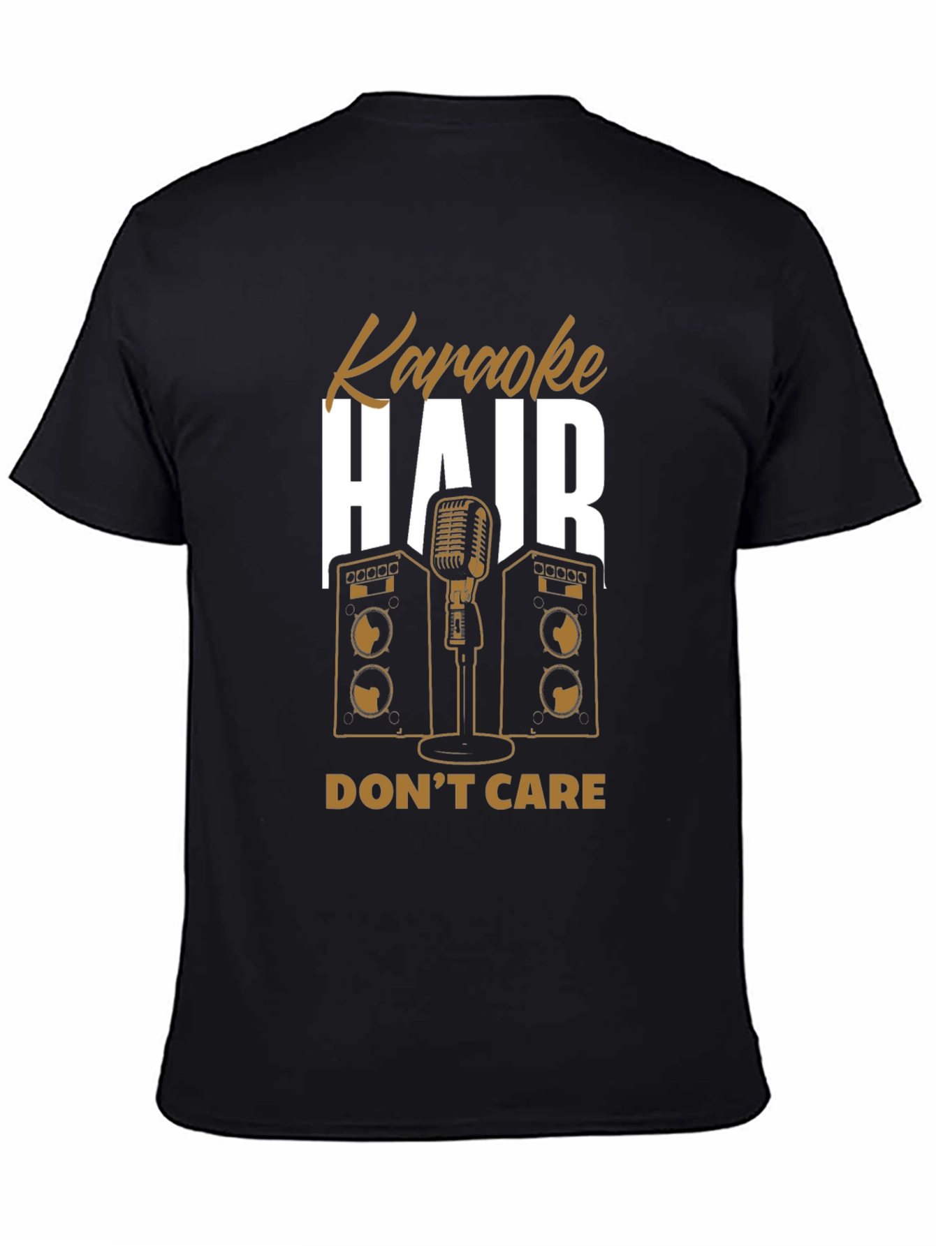 Karaoke Hair Dont Care Graphic Tee