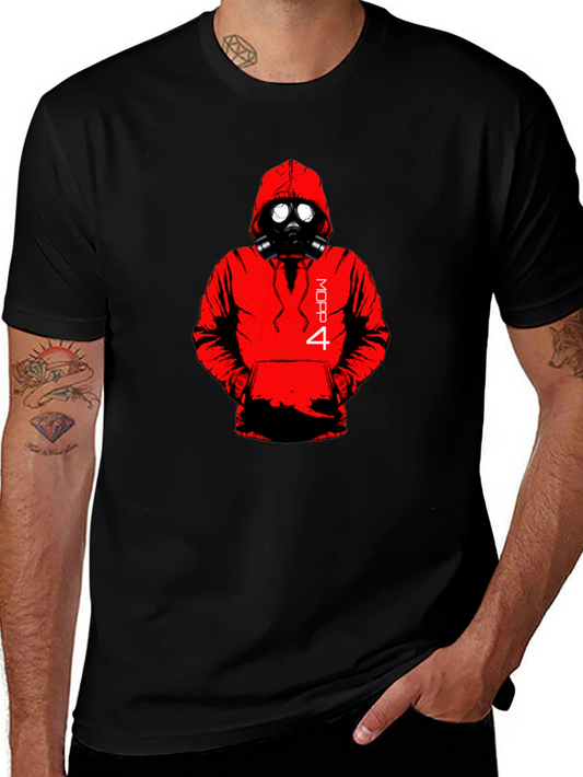 Black MOPP 4 Gas Mask Graphic Tee