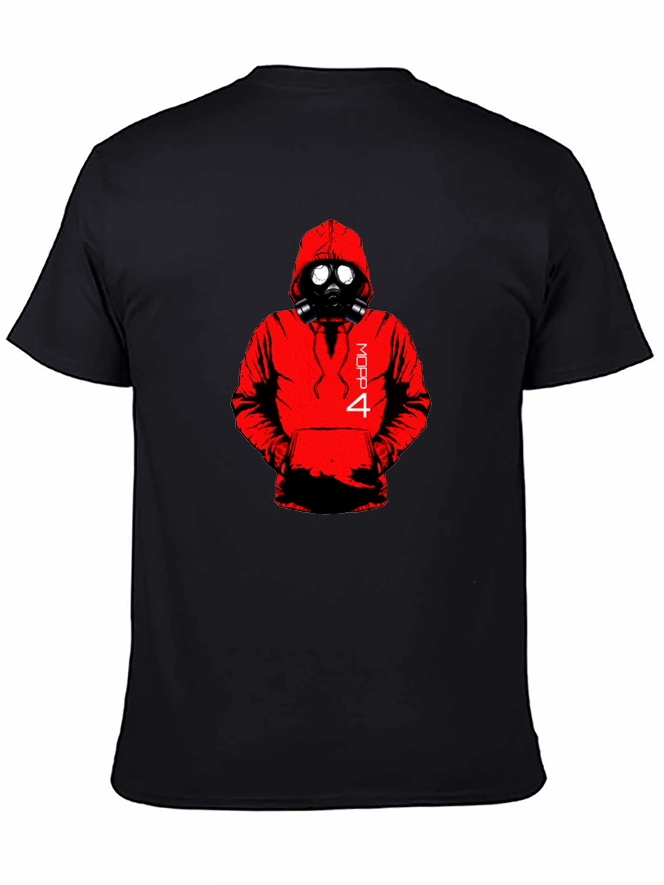 Black MOPP 4 Gas Mask Graphic Tee