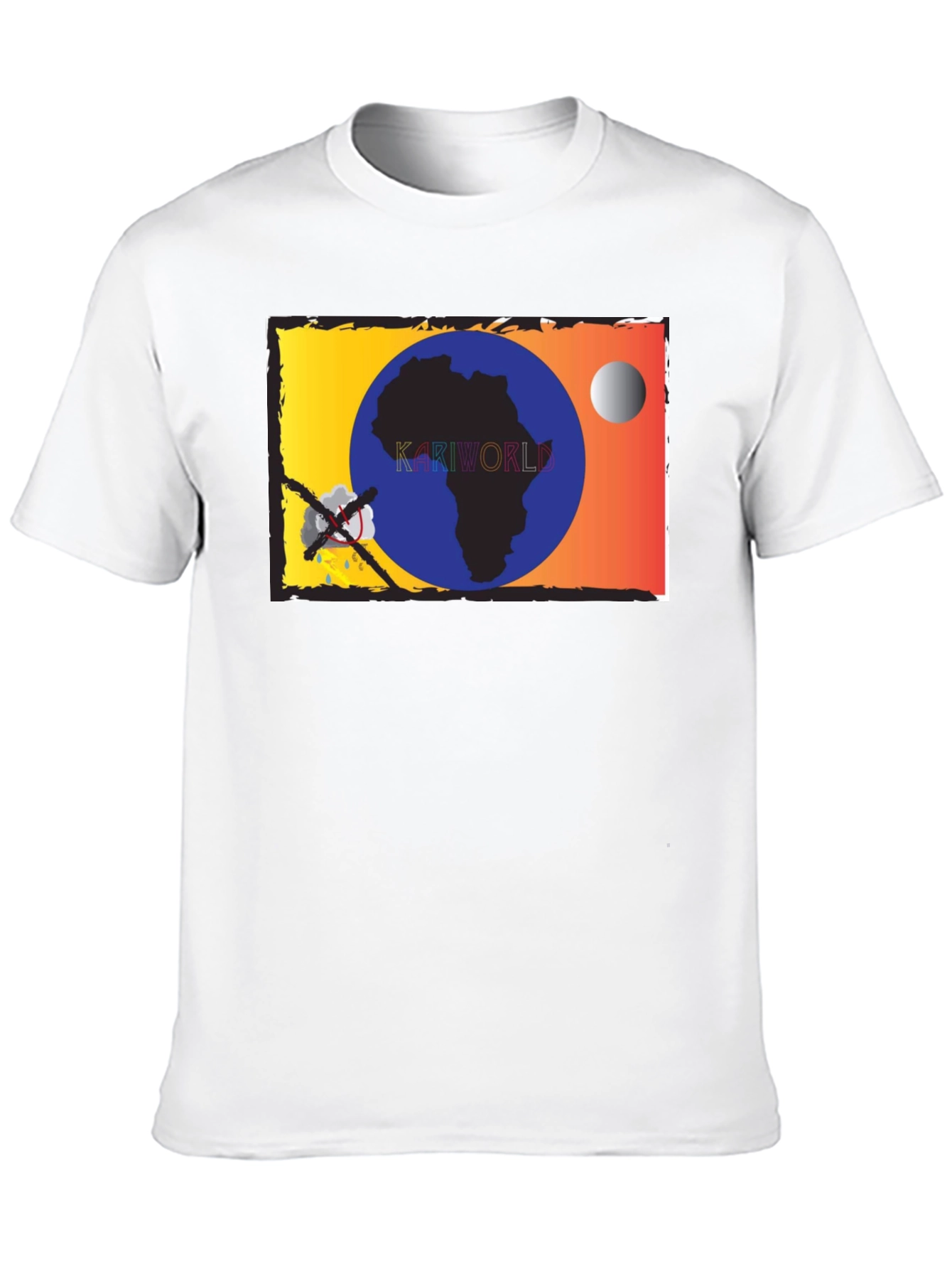 Kariworld T-Shirt - Black Cotton Graphic Tee