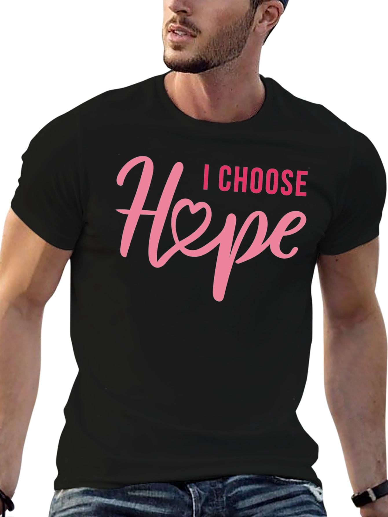 I Choose Hope T-Shirt - Breast Cancer Awareness