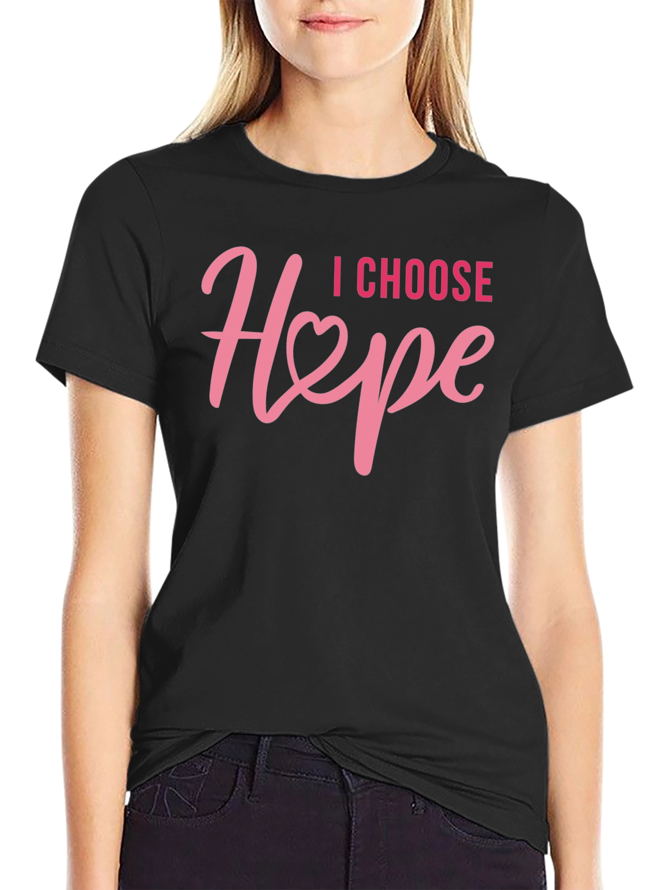 I Choose Hope T-Shirt - Breast Cancer Awareness