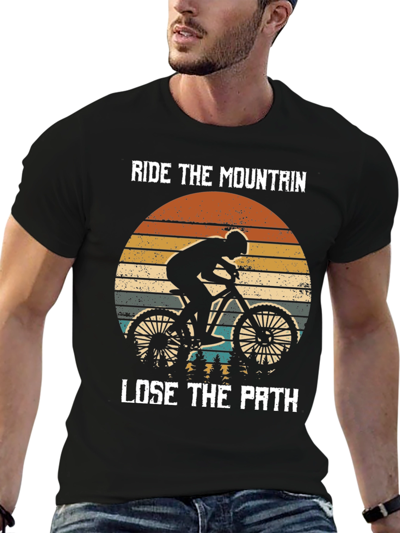 Ride the Mountain T-Shirt - Mountain Biker Tee