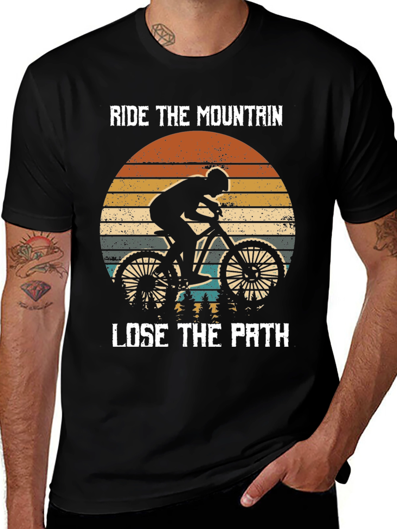 Ride the Mountain T-Shirt - Mountain Biker Tee