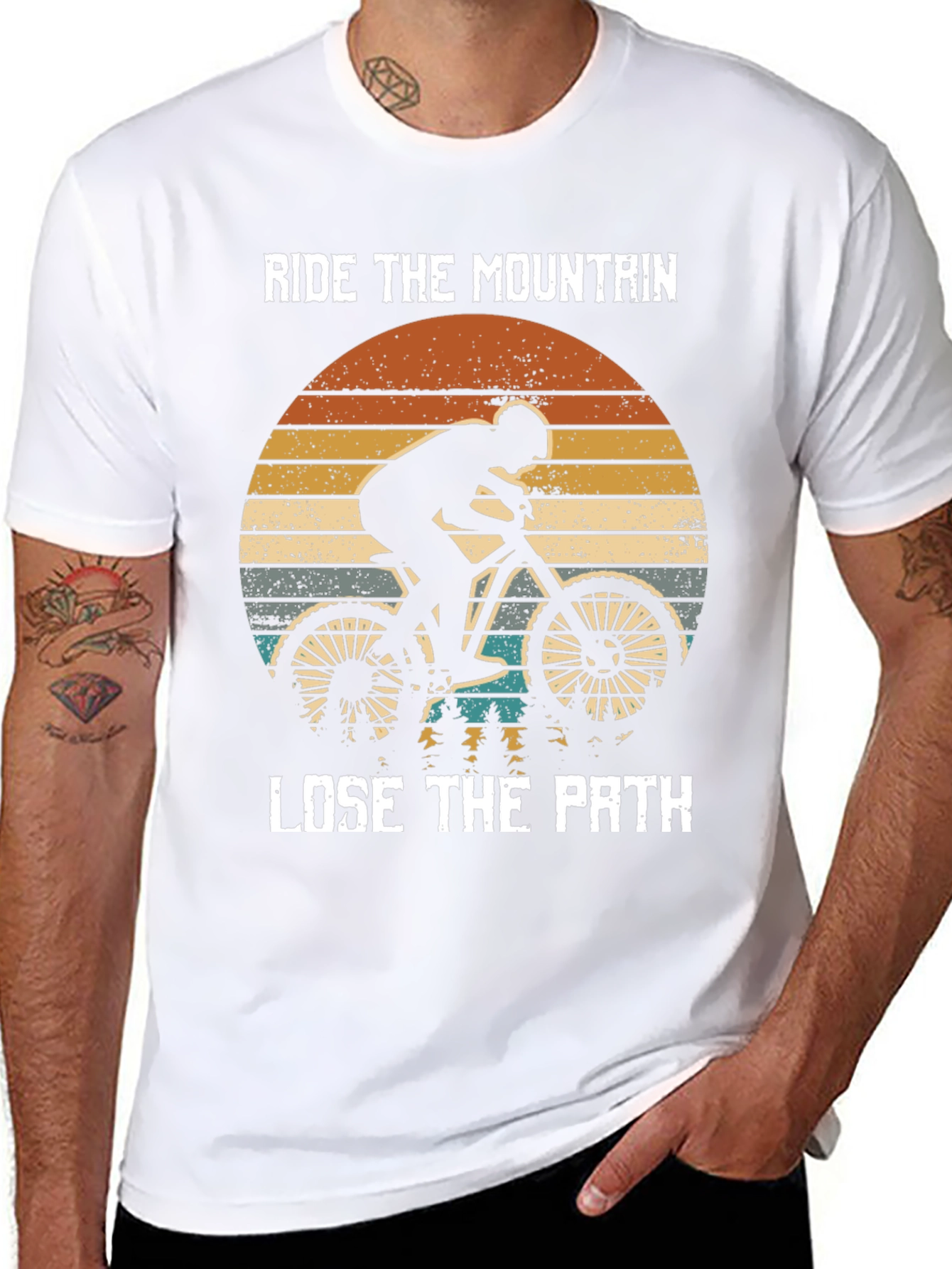 Ride the Mountain T-Shirt - Mountain Biker Tee