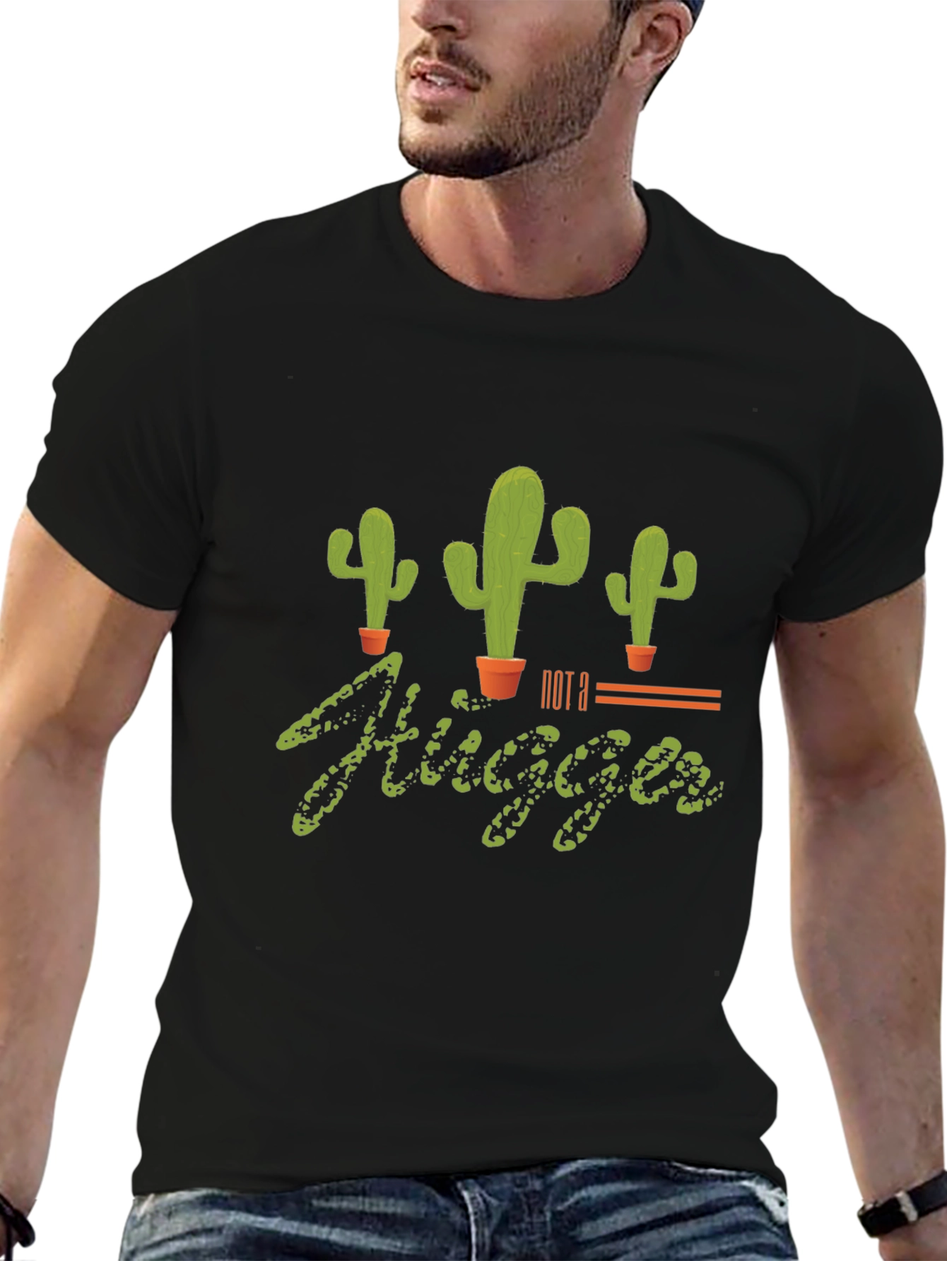 Not A Hugger Cactus T-Shirt - Unisex
