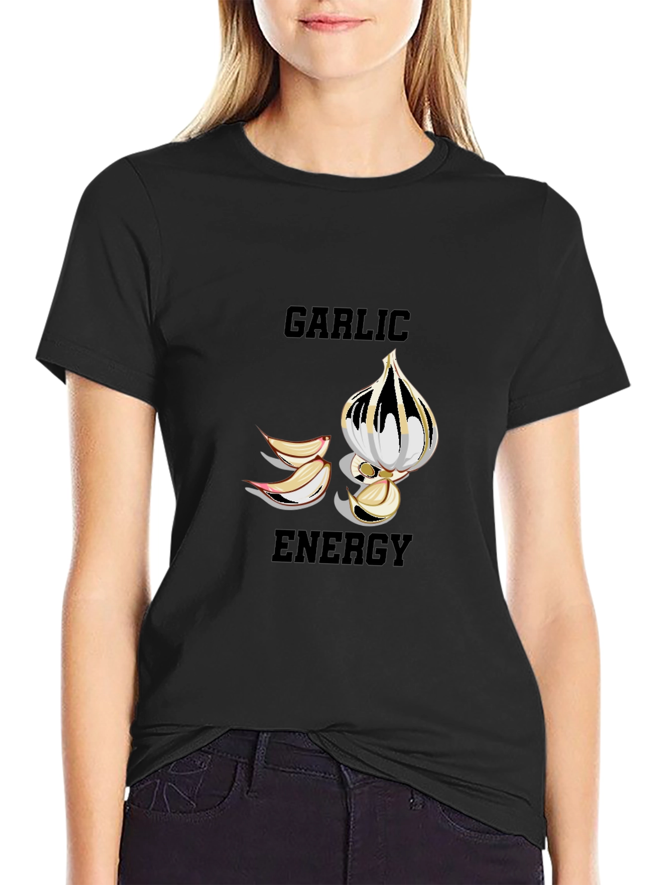 Garlic Energy T-Shirt - Funny Foodie Tee