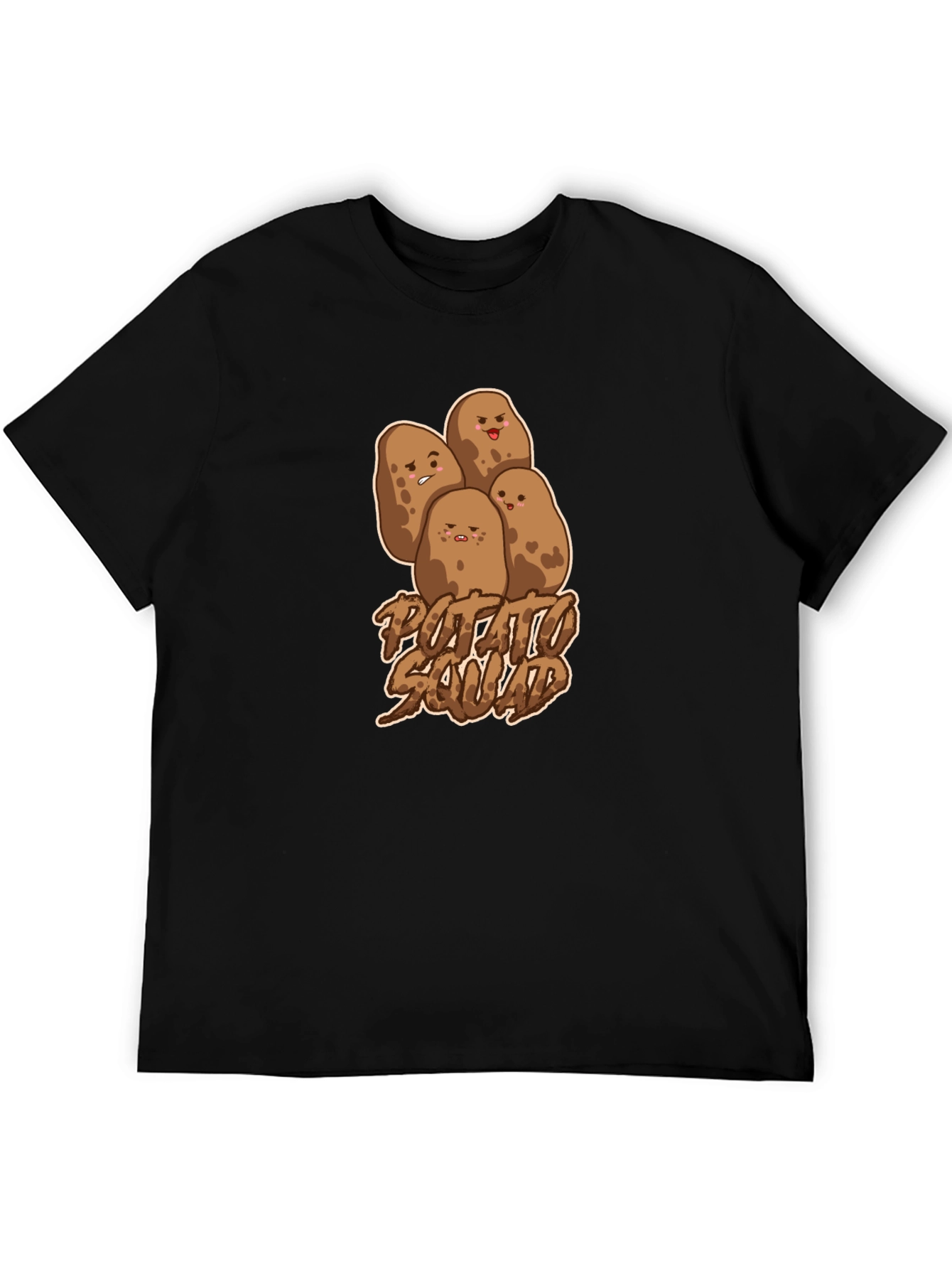 Potato Squad Graphic T-Shirt - Unisex Black Tee