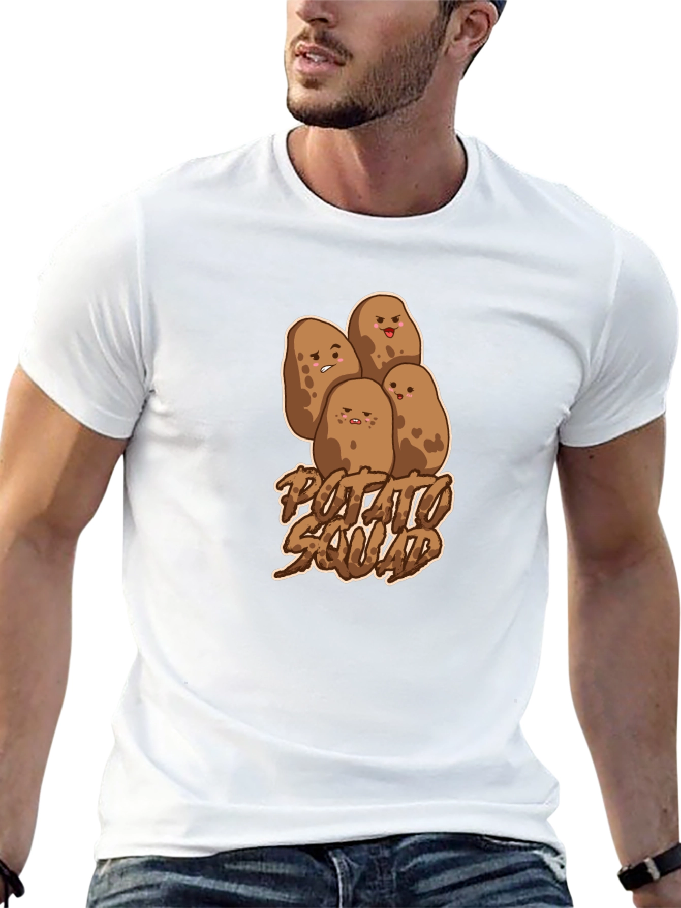 Potato Squad Graphic T-Shirt - Unisex Black Tee