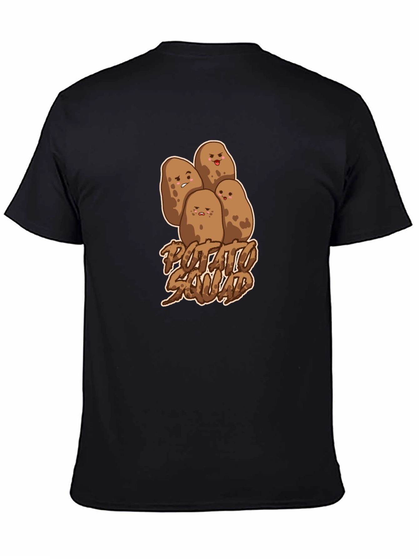 Potato Squad Graphic T-Shirt - Unisex Black Tee