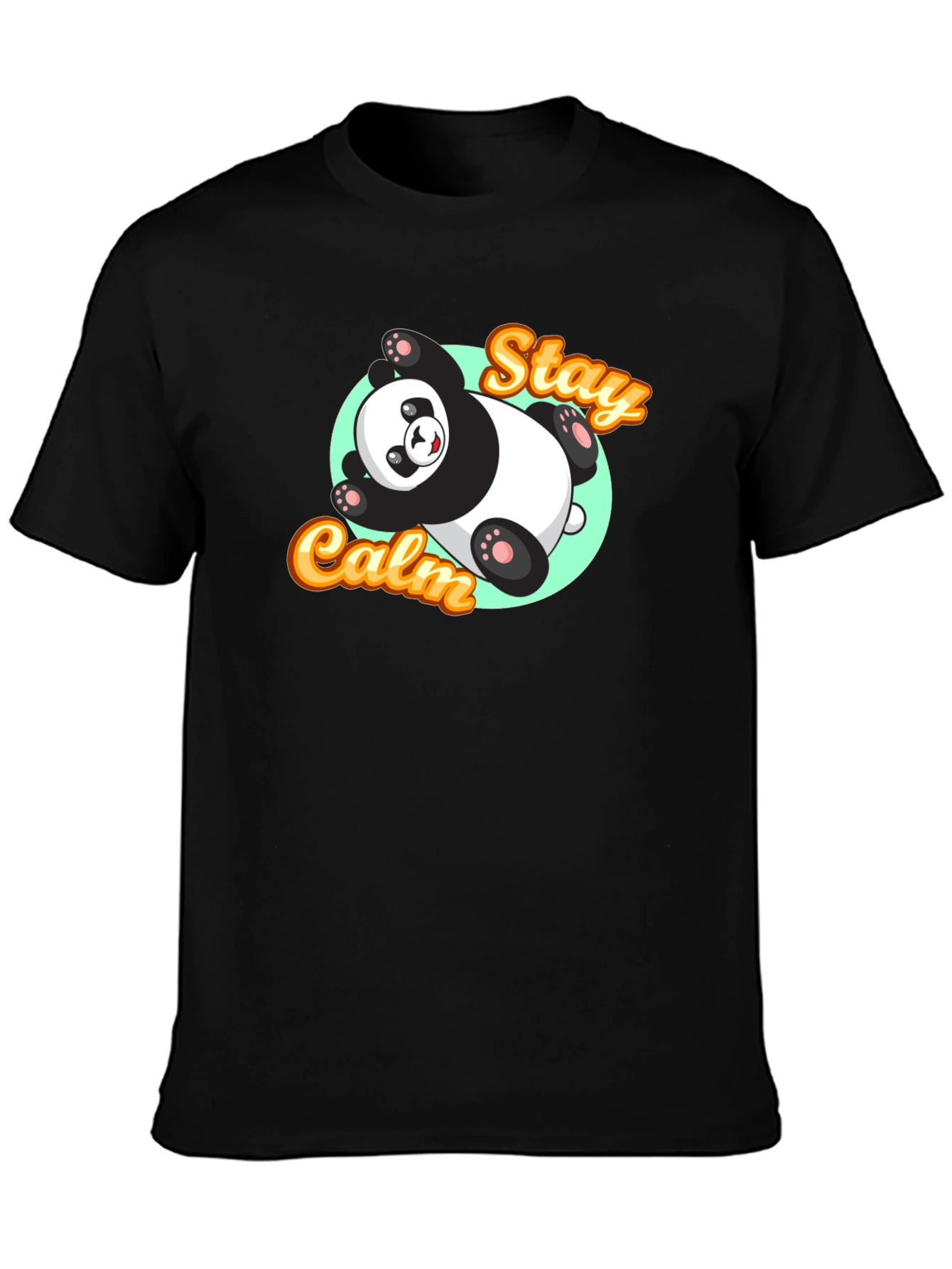Stay Calm Panda T-Shirt - Relaxed Graphic Tee