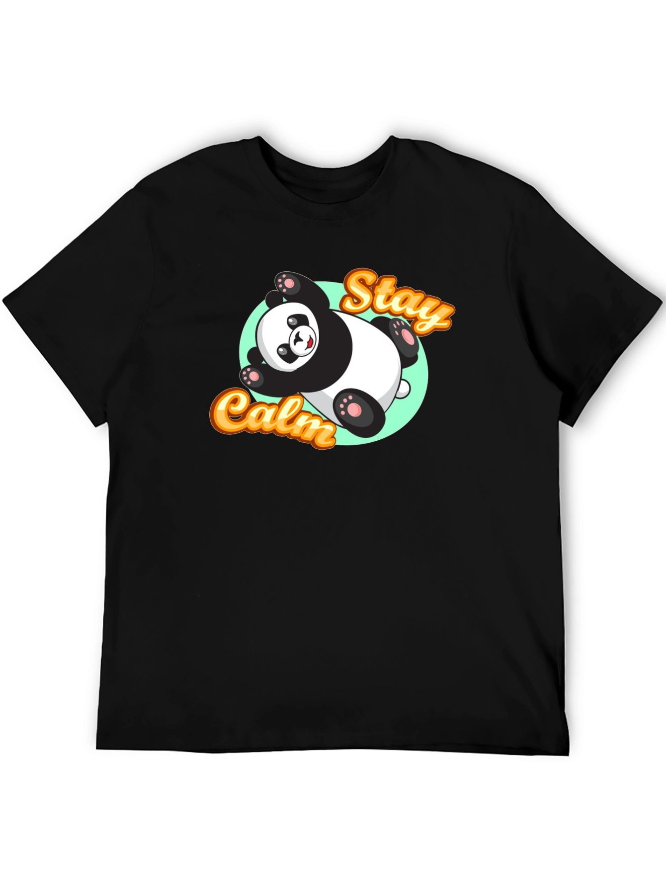 Stay Calm Panda T-Shirt - Relaxed Graphic Tee