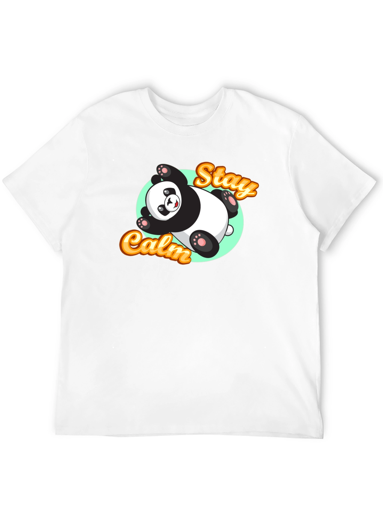 Stay Calm Panda T-Shirt - Relaxed Graphic Tee