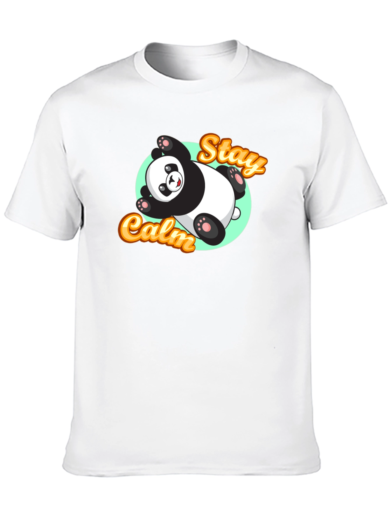 Stay Calm Panda T-Shirt - Relaxed Graphic Tee